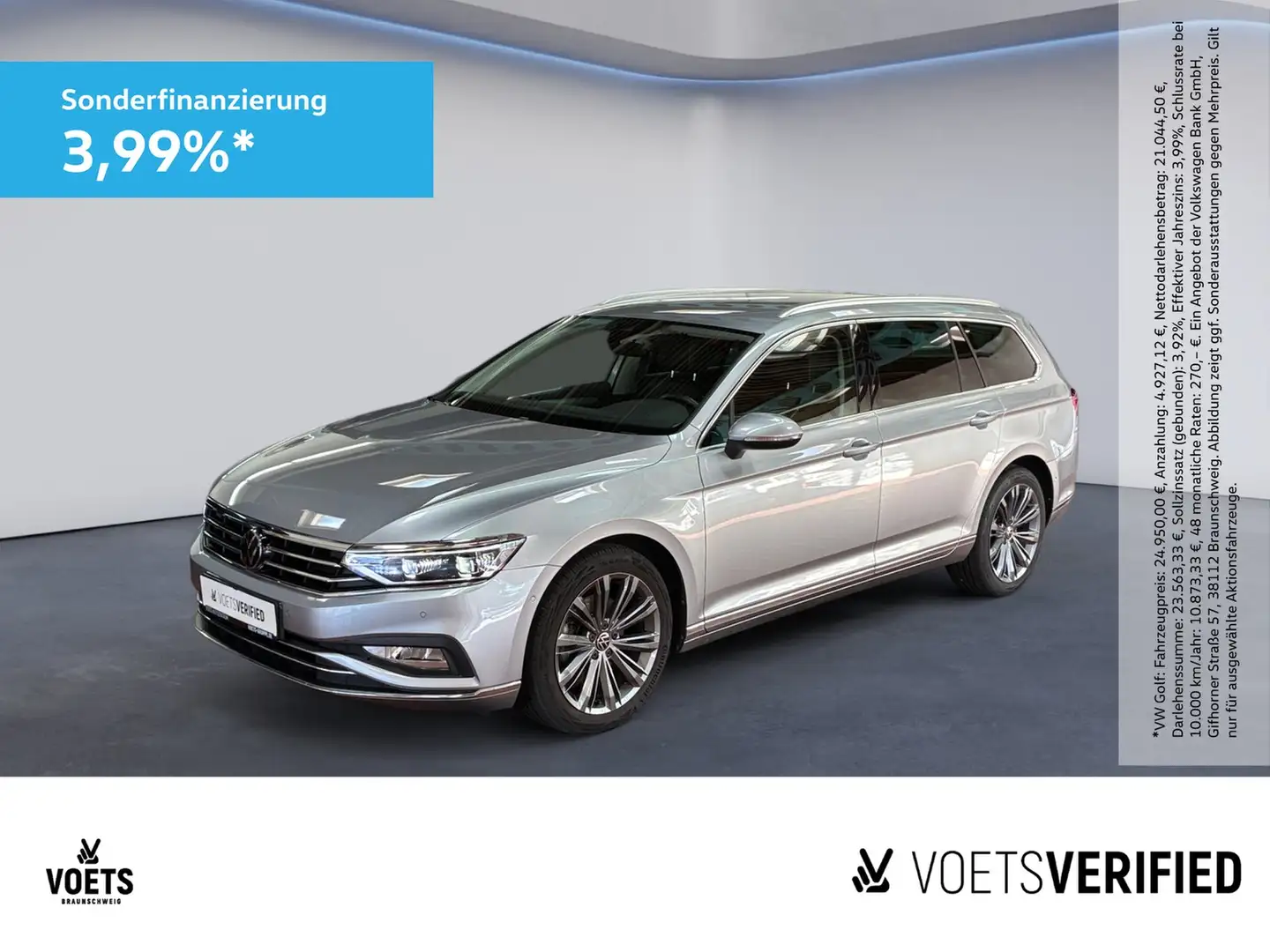 Volkswagen Passat Variant Elegance 2.0 TDI DSG AHK+ACC+KEYLESS Silber - 1