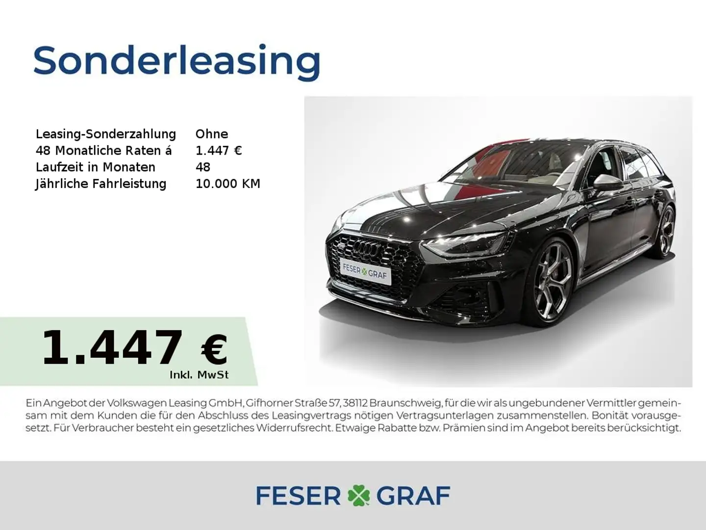 Audi RS4 Avant edition 25 years 346(470) kW(PS) Negro - 1