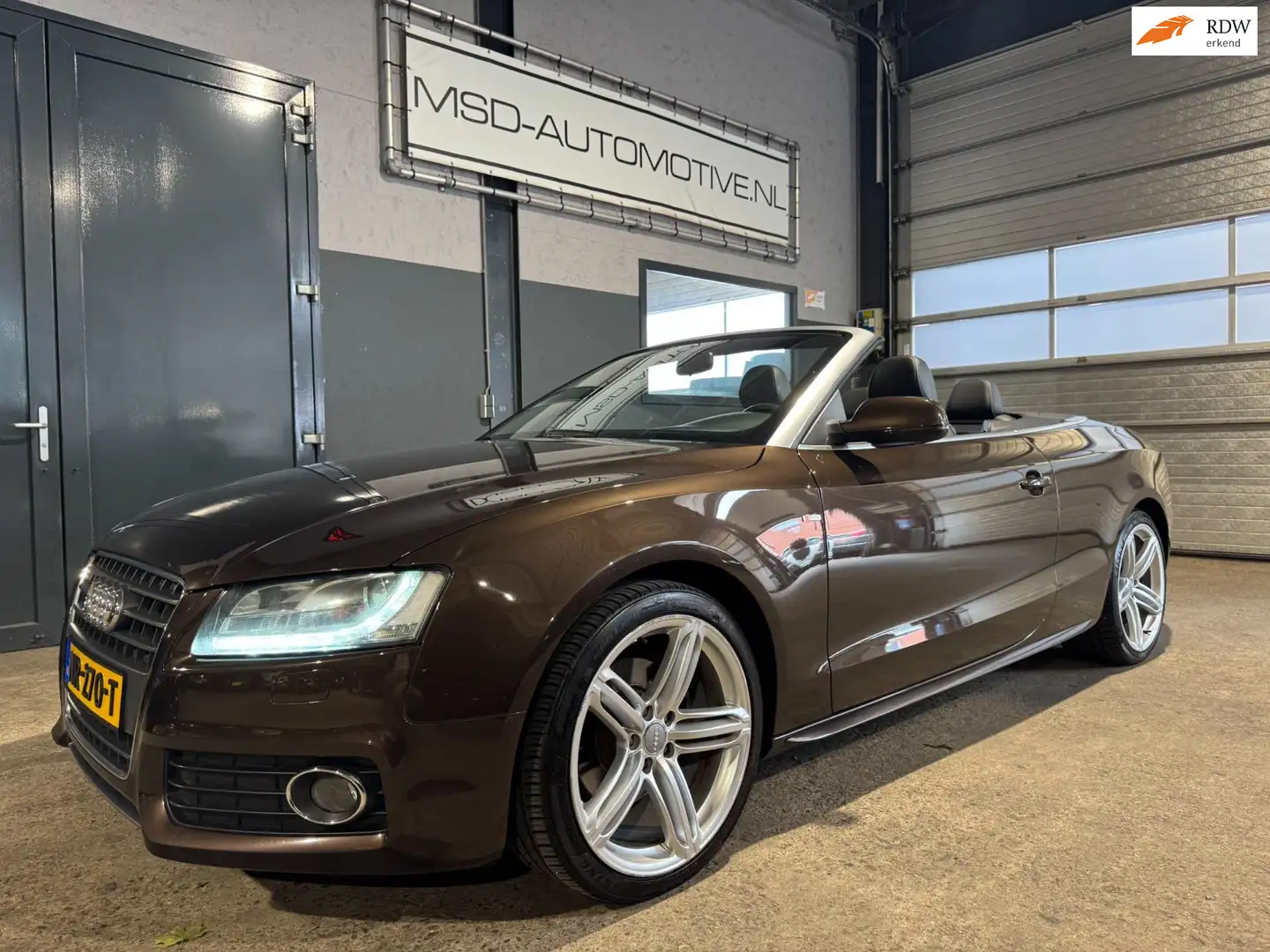 Audi A5 Cabriolet 1.8 TFSI Pro Line S S-Line Onderhouden T Bruin - 1