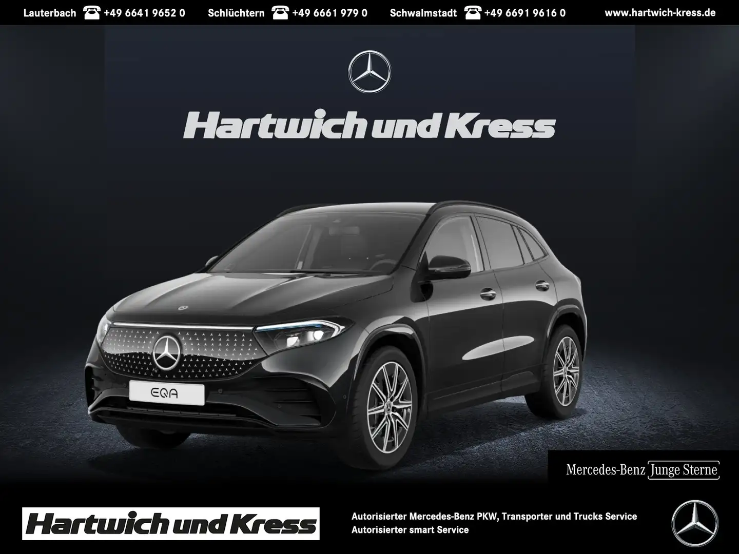 Mercedes-Benz EQA 350 EQA 350 4Matic AMG Line+Night+360°Kamera+Burmester Noir - 1