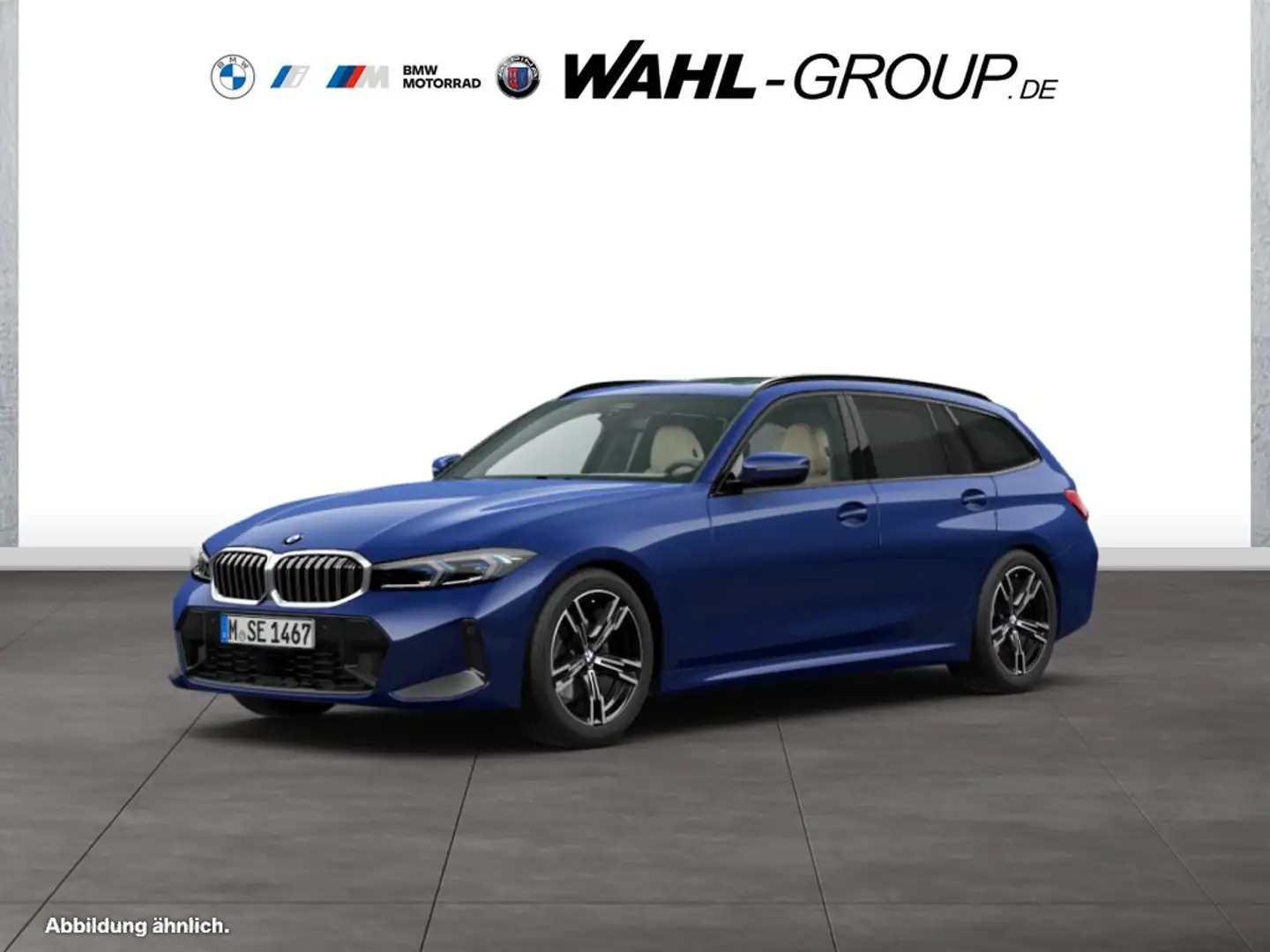 BMW 320 i TOURING M SPORT AHK PANO HIFI PARKASSIST   DAB Blau - 1
