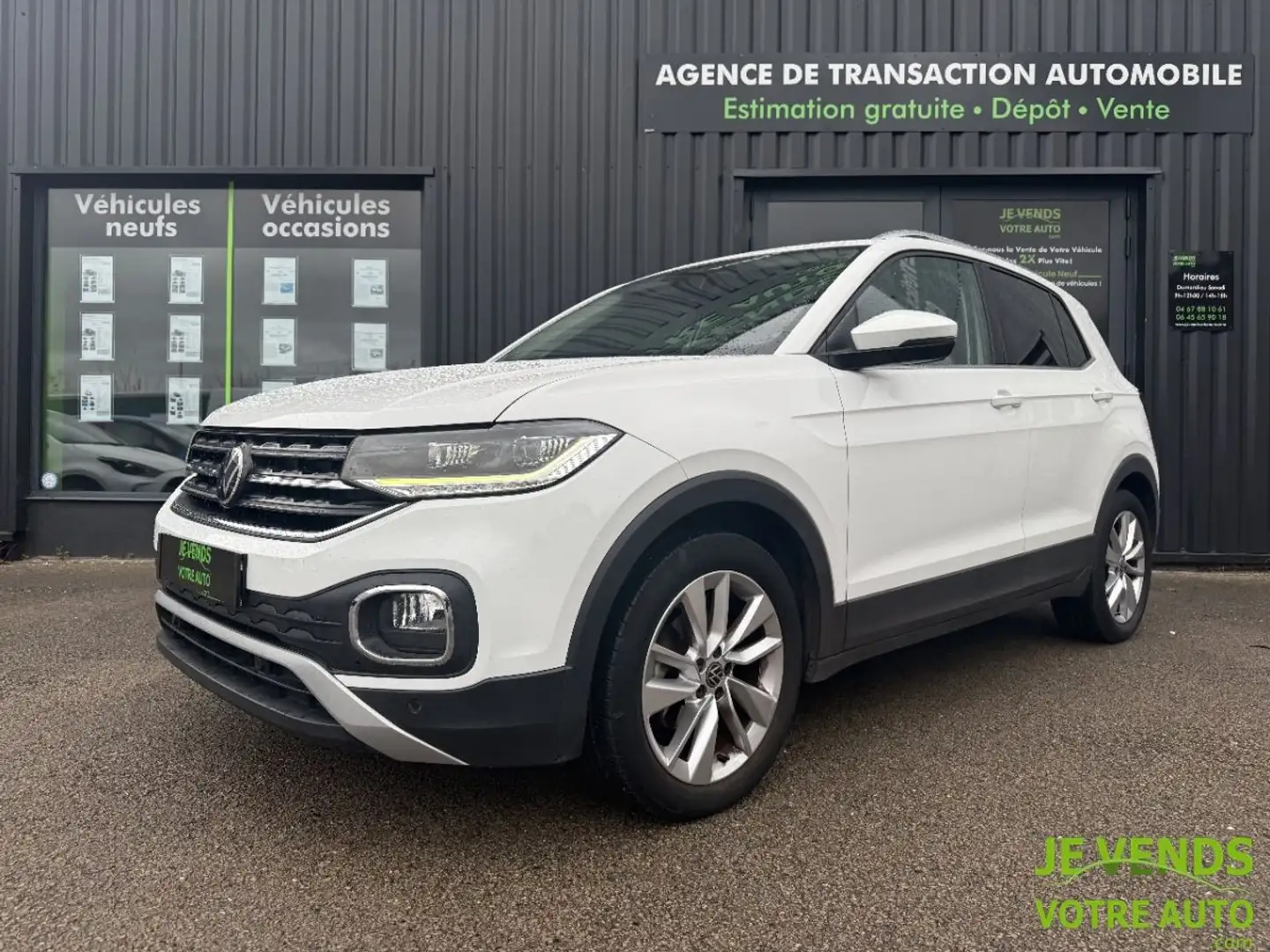 Volkswagen T-Cross 1.0 TSI 110ch Carat Camera de recul Sièges chauffants Roue de Secours Wit - 1