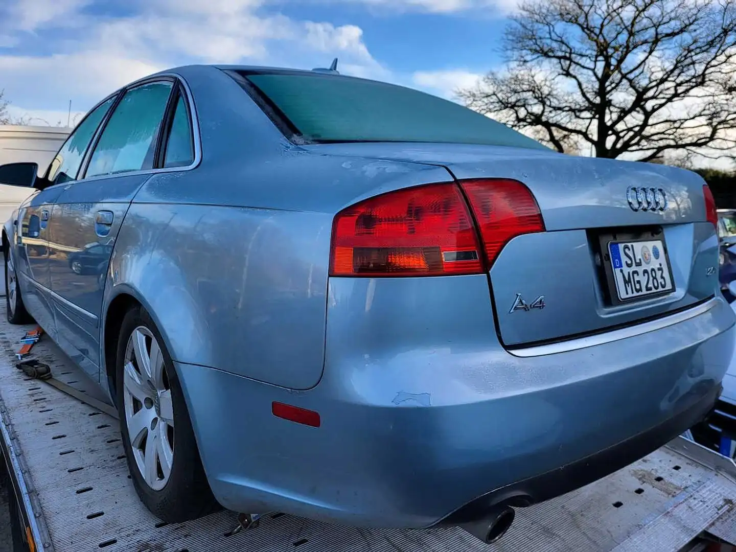 Audi A4 2.0 T FSI multitronic motorschaden Blau - 2