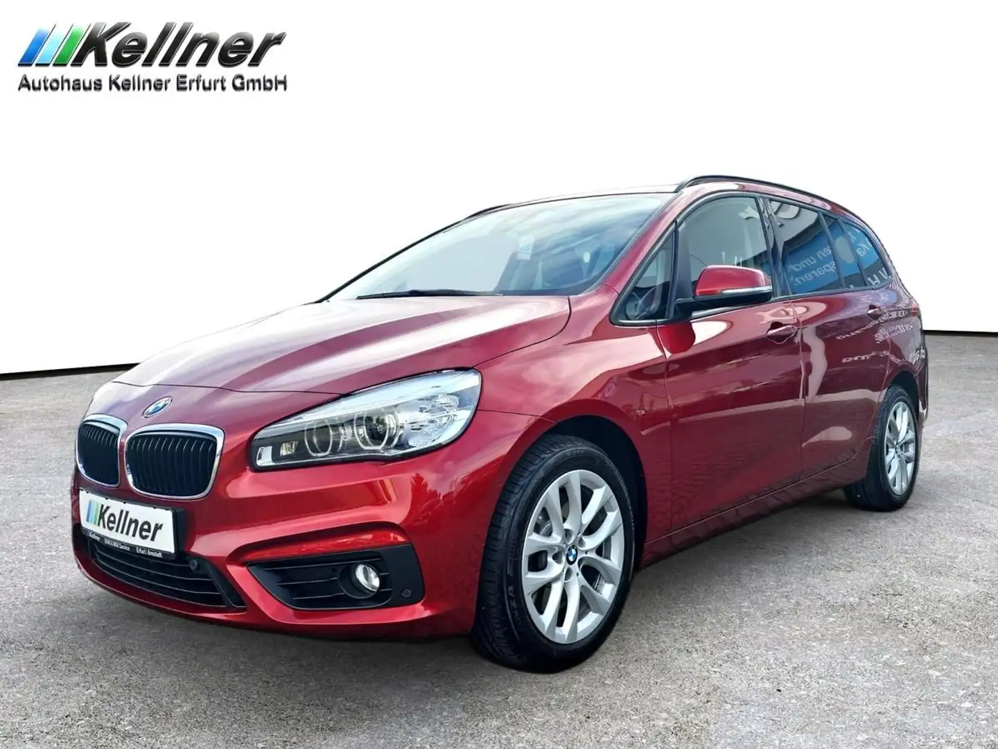 BMW 220 i 1.Hd.+Navi+Tempomat+adpt.LED- Rouge - 1