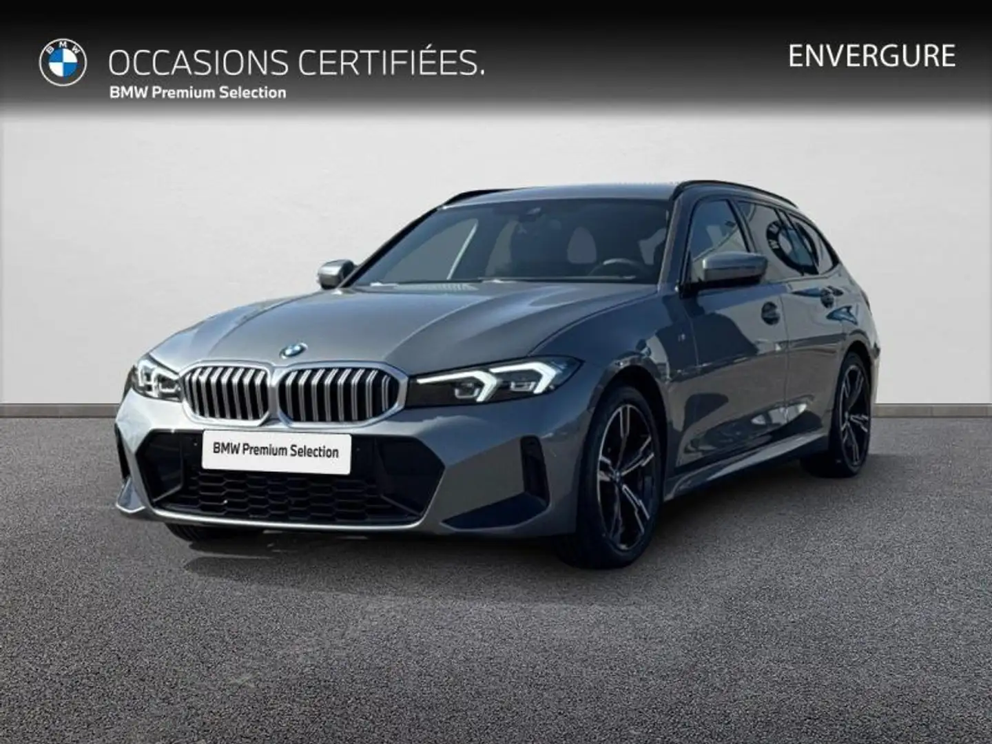 BMW 320 320dA xDrive 190ch M Sport Gris - 1