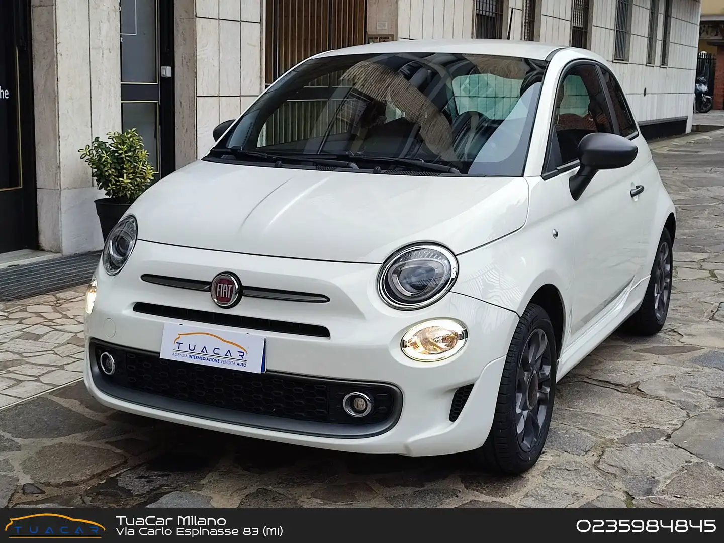 Fiat 500 1.2 S 69cv Neopatentati Blanc - 1