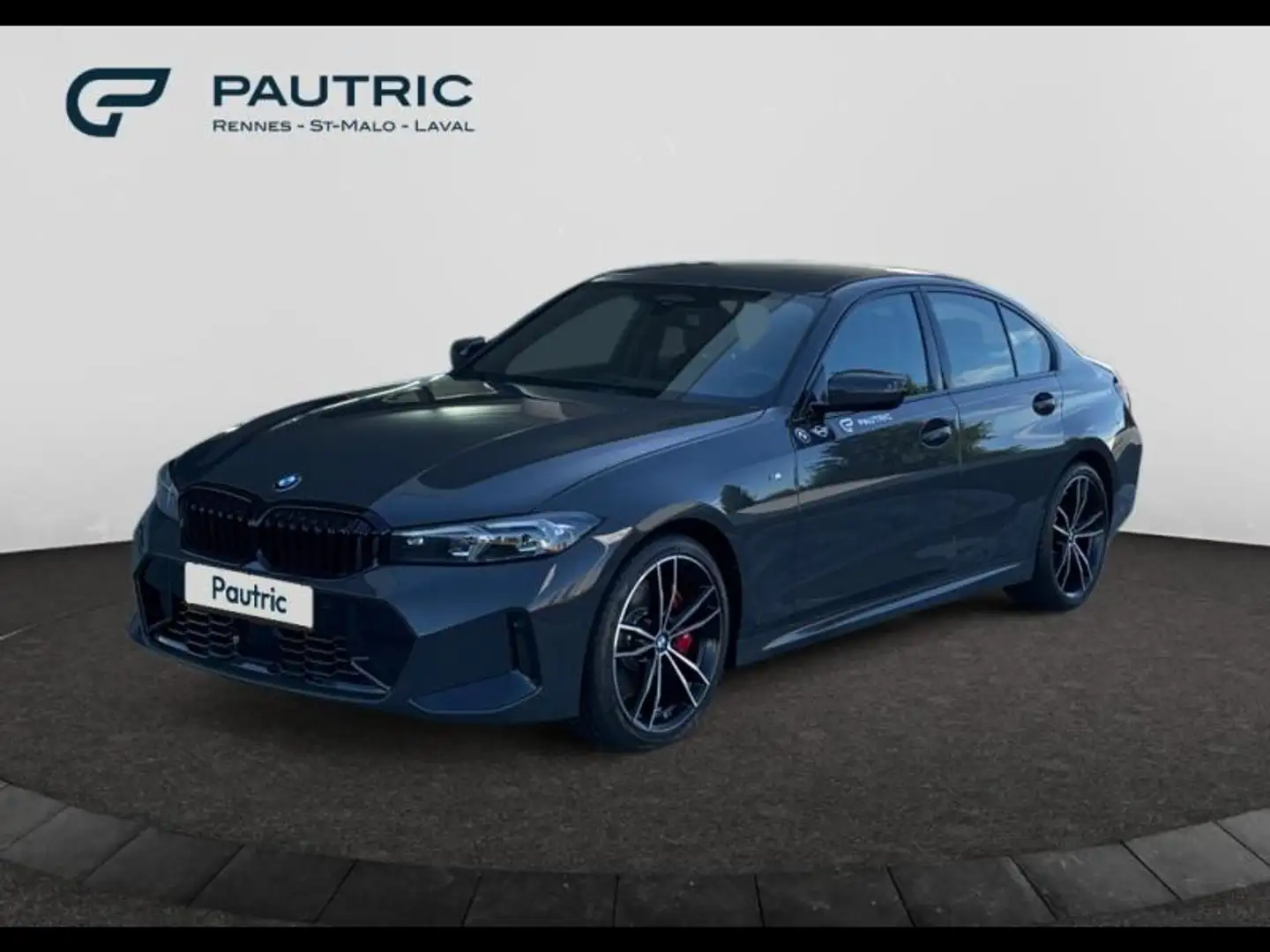 BMW 320 320dA 190ch M Sport Gris - 1