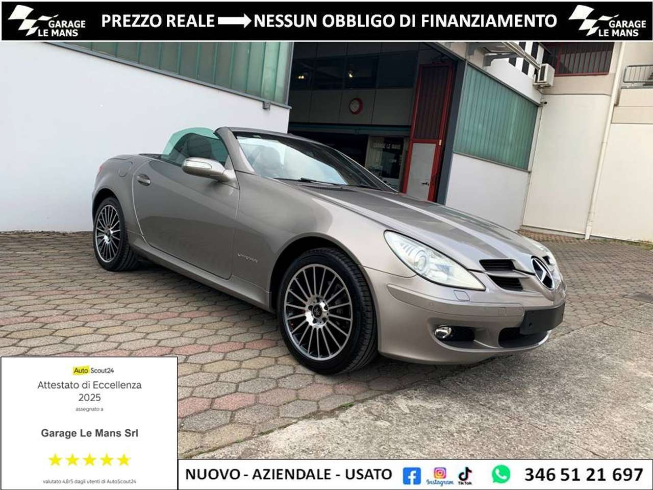 Mercedes-Benz SLK 200 KOMPRESSOR AUTO XENO PELLE CRUISE PDC