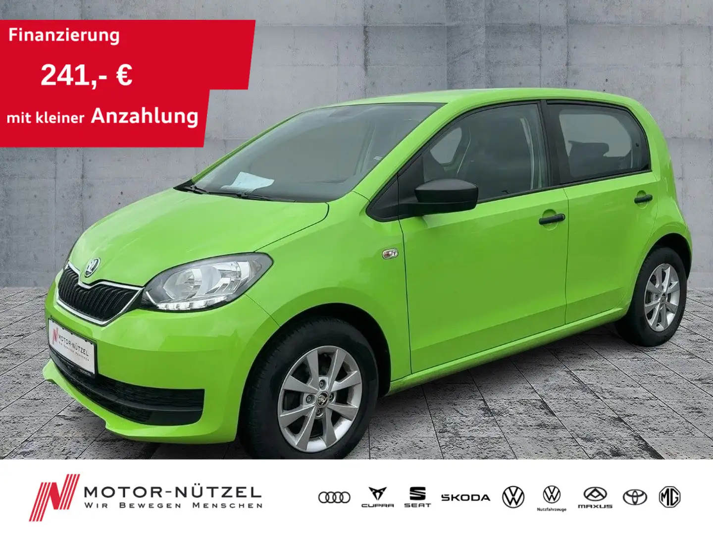 Skoda Citigo 1.0MPI ACTIVE KLIMA+DAB+EL.FH+LM14"+27TKM Verde - 1