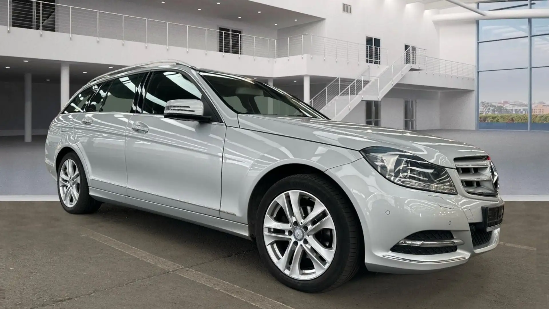 Mercedes-Benz C 180 T CGI BE AVANTGARDE 7-G ILS NAVI SCHIEBEDA Argento - 2