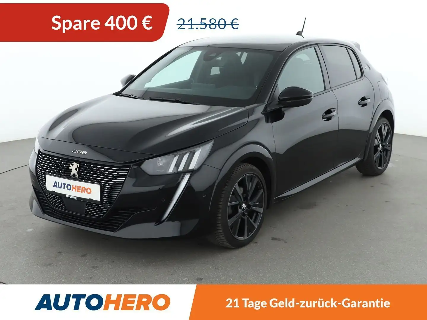 Peugeot 208 1.2 PureTech GT Aut*NAVI*LED*TEMPO*CAM*PDC*SHZ* Schwarz - 1