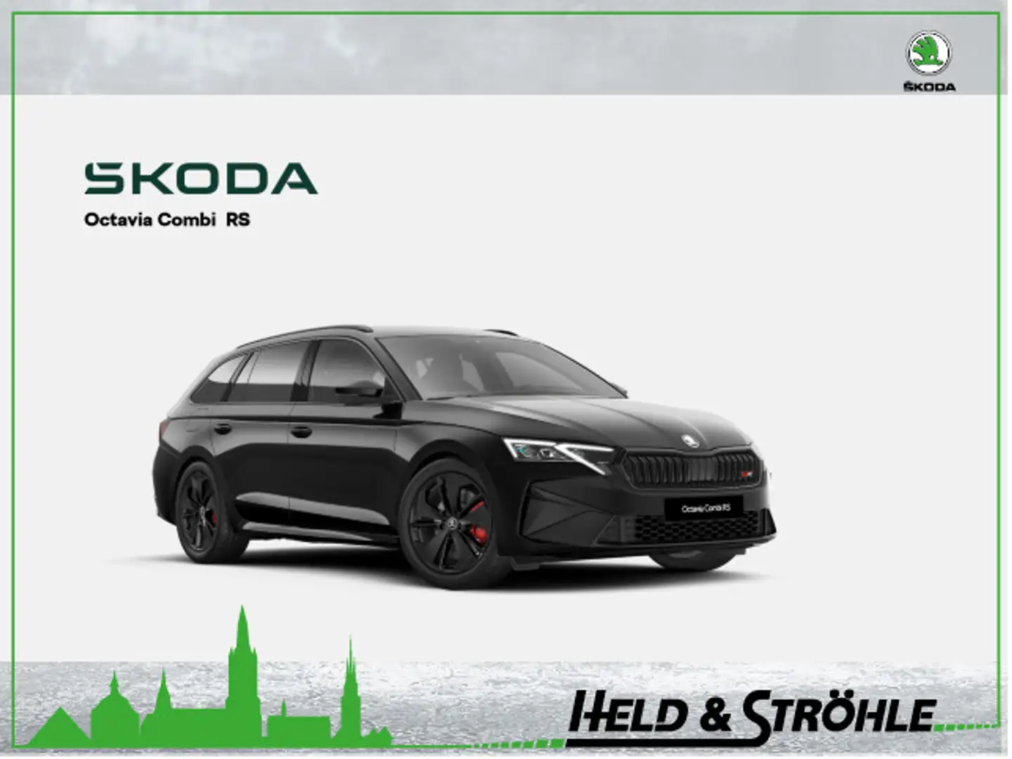 Skoda Octavia Combi RS 2,0 TSI 195 kW AHK CANTON HUD Schwarz - 1