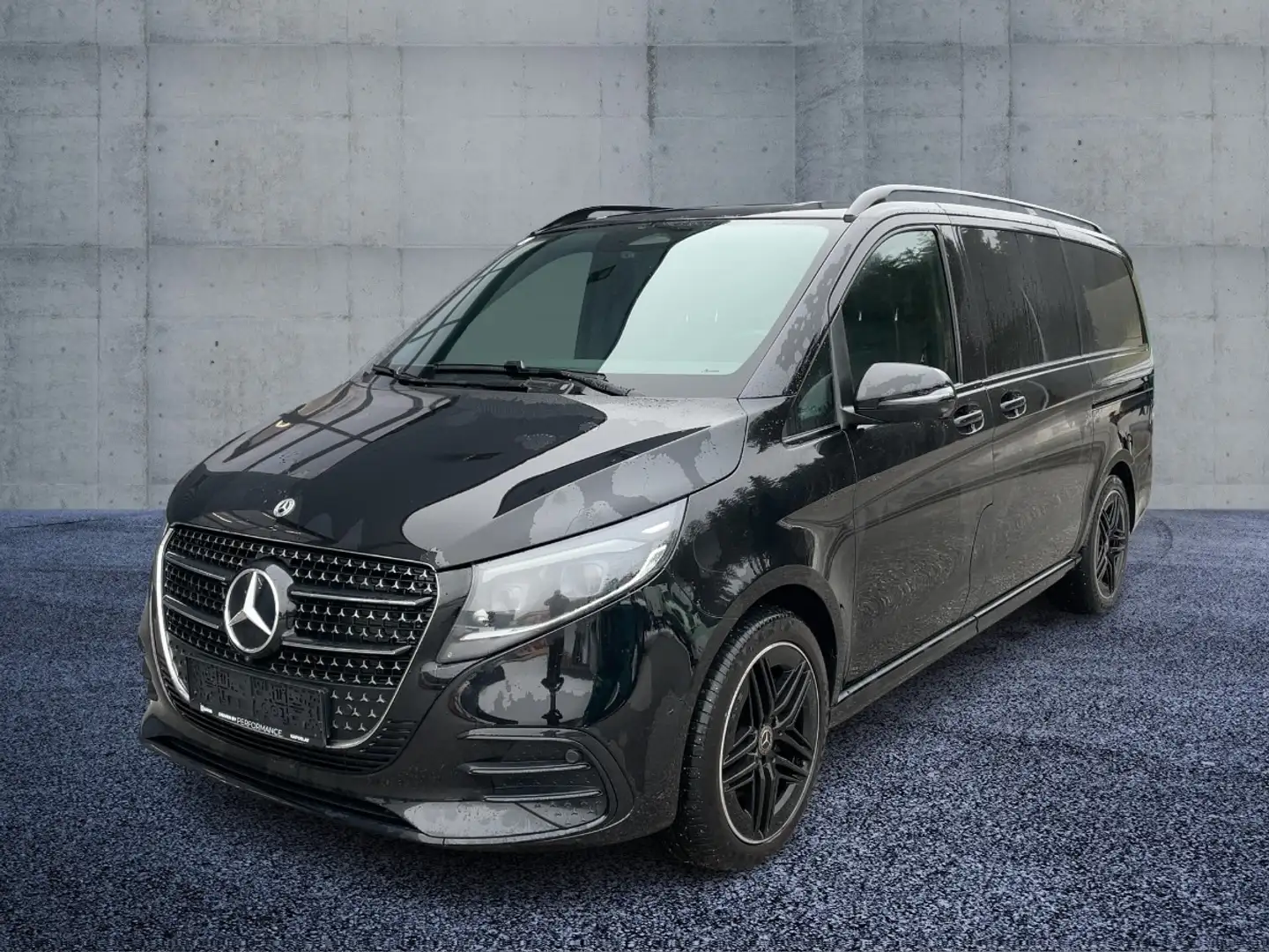 Mercedes-Benz V 300 d 4MATIC EXCLUSIVE Lang AHK W-Paket SpurW Schwarz - 1