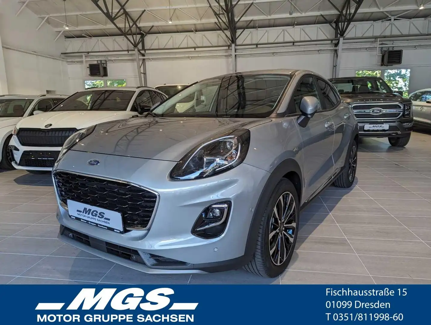 Ford Puma 1.0 EcoBoost Hybrid TITANIUM X #WINTERPAKET #PDC Silber - 1