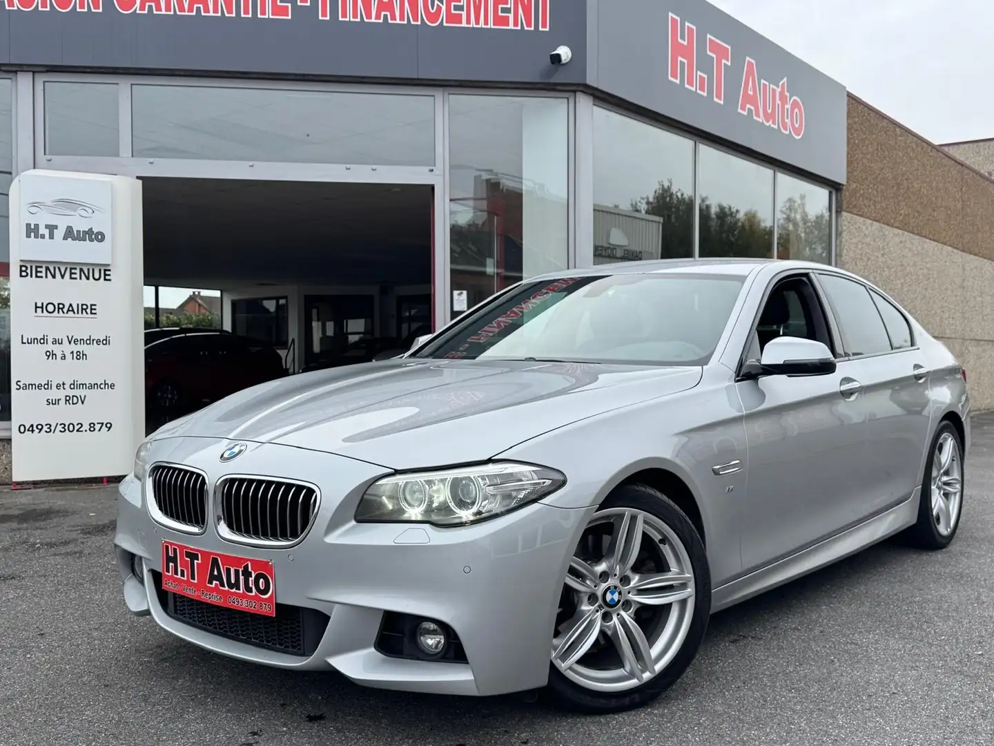 BMW 520 D/Pack M/Etat neuf/Garantie 1 an/Boite auto/Euro6b Šedá - 1