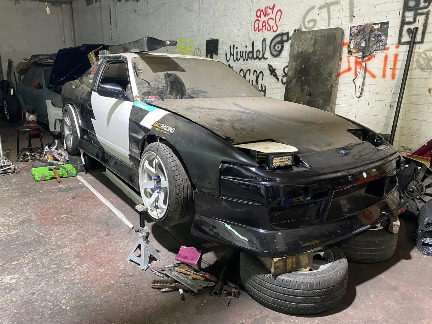 Nissan 200 SX Silvia. Sin motor, Roll Cages.DRIFT.Solo circuito. Negru - 1