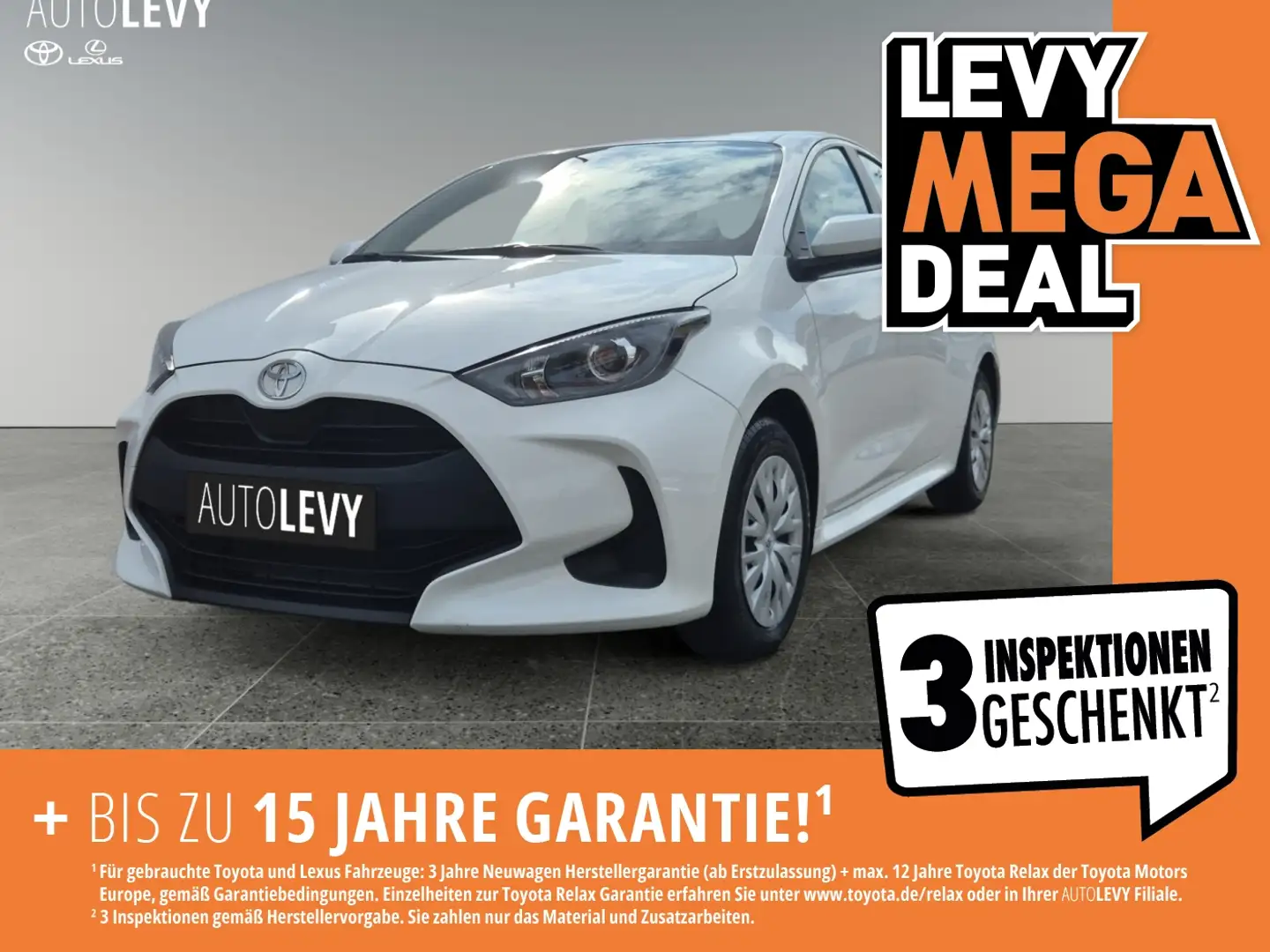 Toyota Yaris 1.5 Business Edition *klimaauto*carplay* Weiß - 1