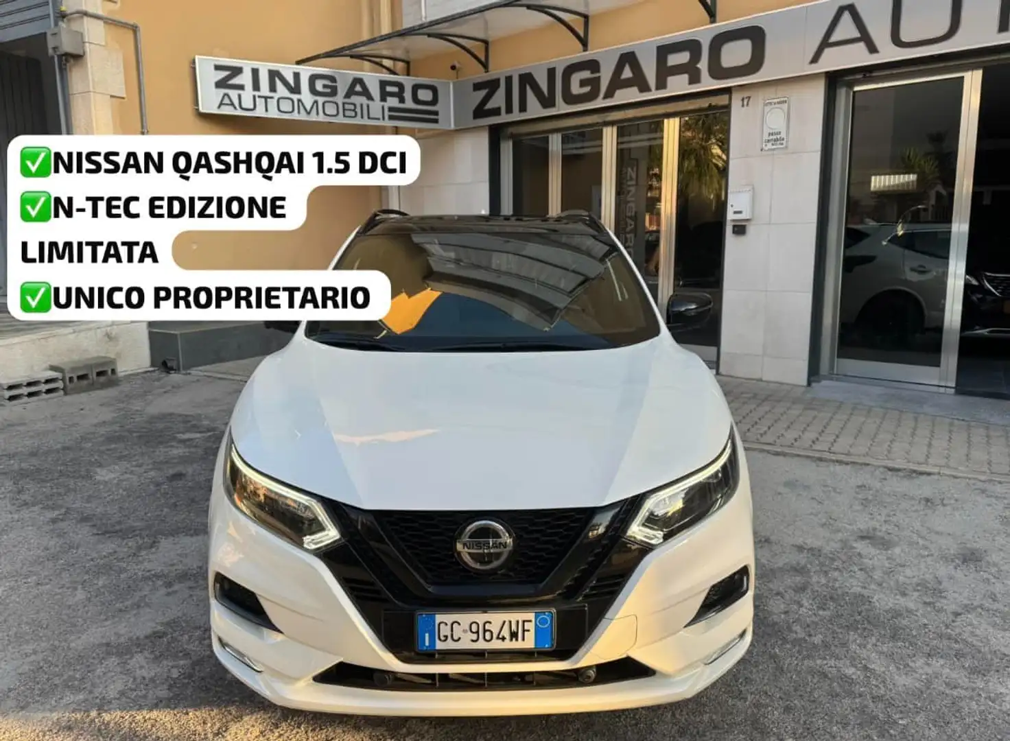 Nissan Qashqai 1.5 DCI 115 CV. LIMITED EDITION TETTO+NAVI Bianco - 1