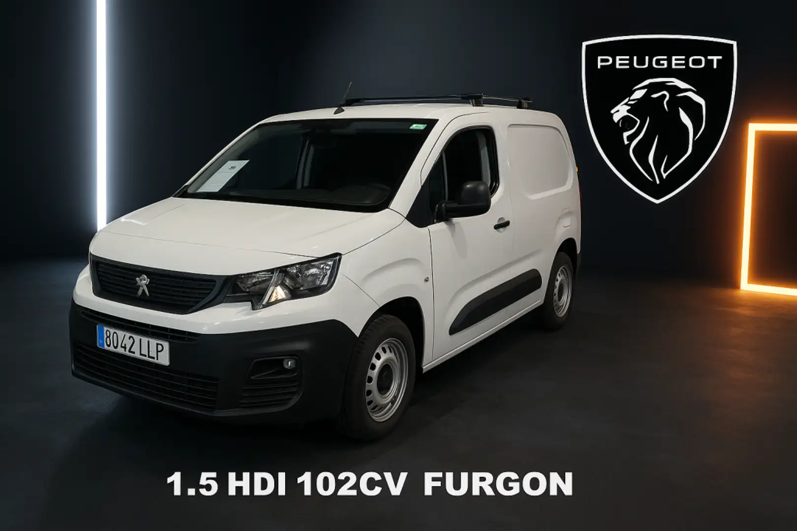 Peugeot Partner 1.5BlueHDI S&S Asphalt Standard 600kg 100 Wit - 1