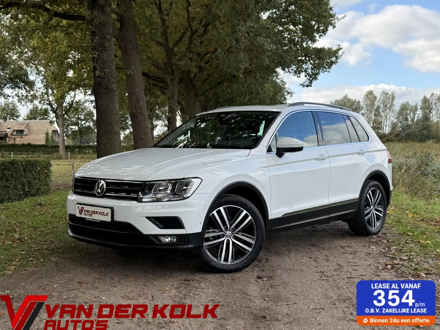 Volkswagen Tiguan 1.4 TSI Navi Leder Panorama Cruise Climate Camera Weiß - 1