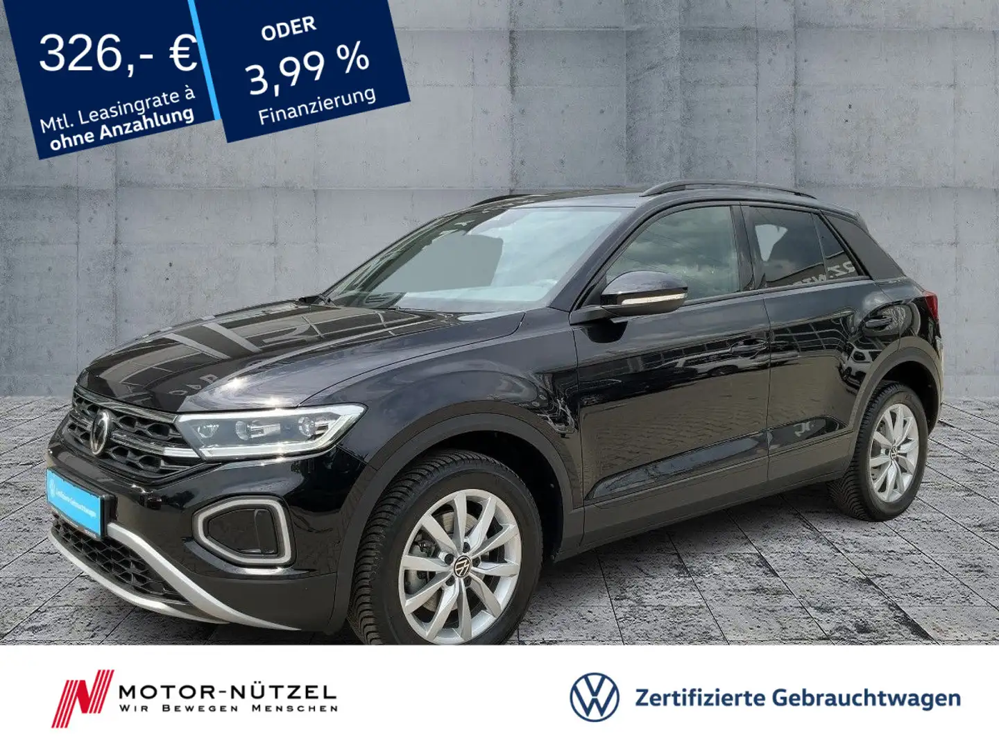 Volkswagen T-Roc 2.0 TDI DSG STYLE 5JG+LEDplus+NAVI+AHK+DAB Schwarz - 1