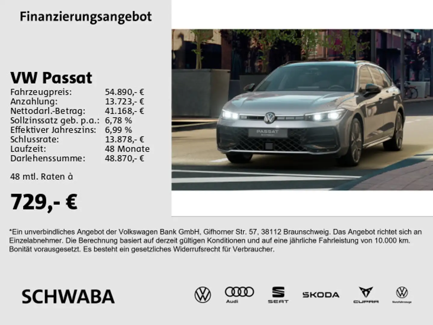 Volkswagen Passat Variant R-Line 1,5 eHybrid MATRIX*AHK*ACC Grau - 1
