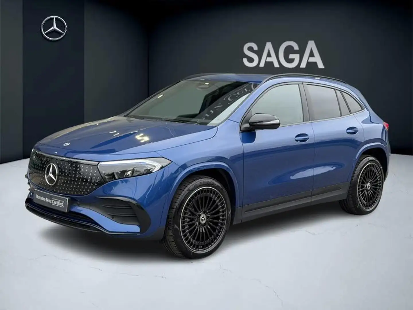 Mercedes-Benz EQA 300 4MATIC AMG Pack Night Facelift Bleu - 1
