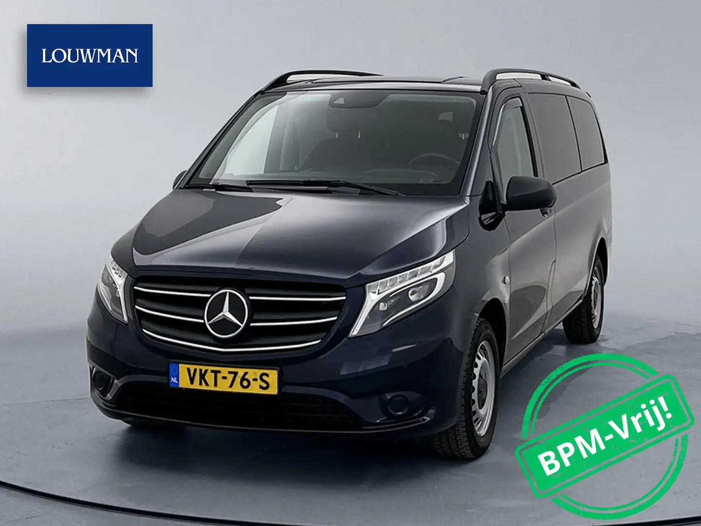 Mercedes-Benz Vito 114 CDI DC Lang Dubbele Cabine Led Trekhaak Naviga Blauw - 1
