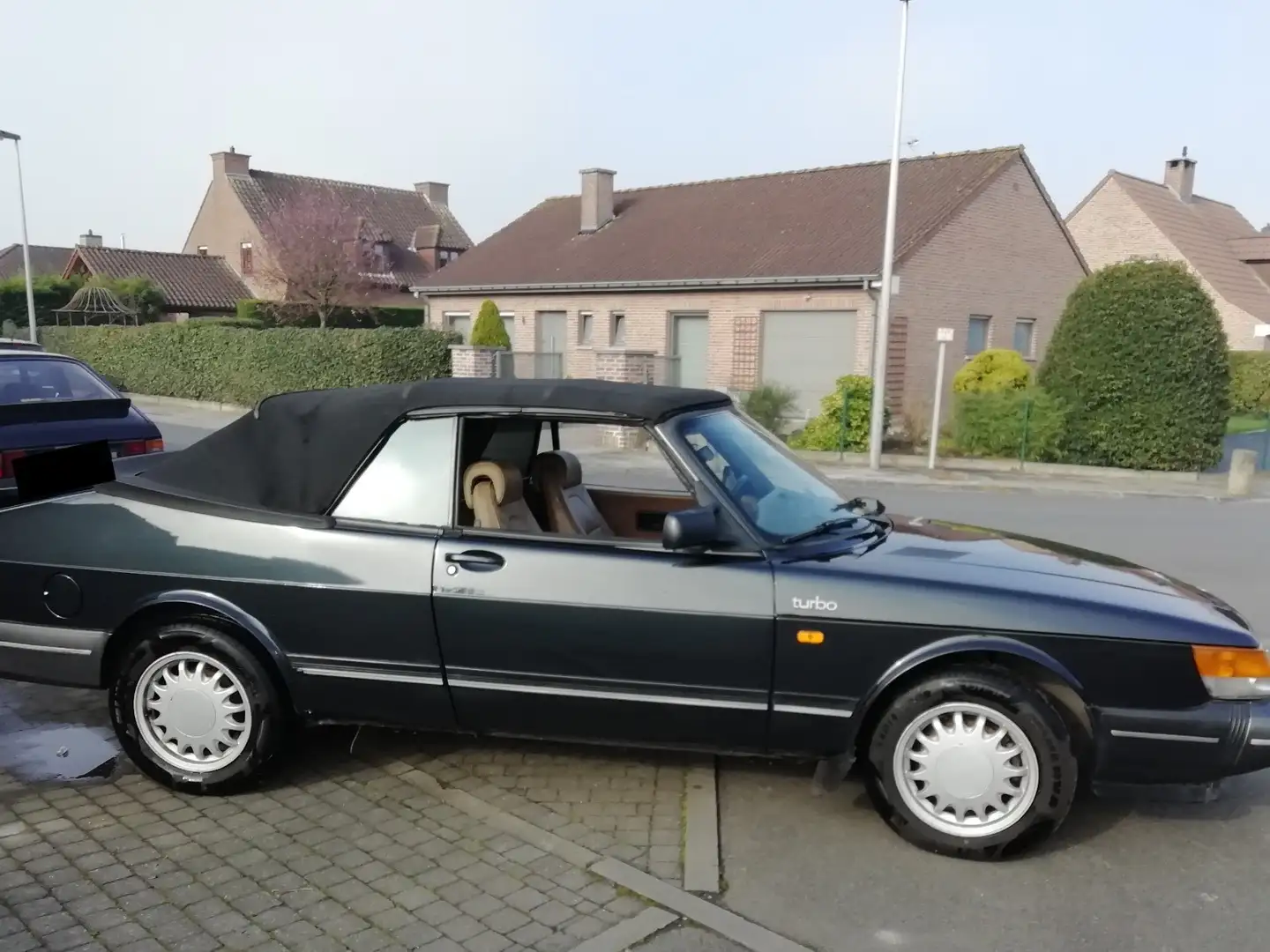 Saab 900 turbo 16 cabriolet convertible 175cv/pk Zwart - 1