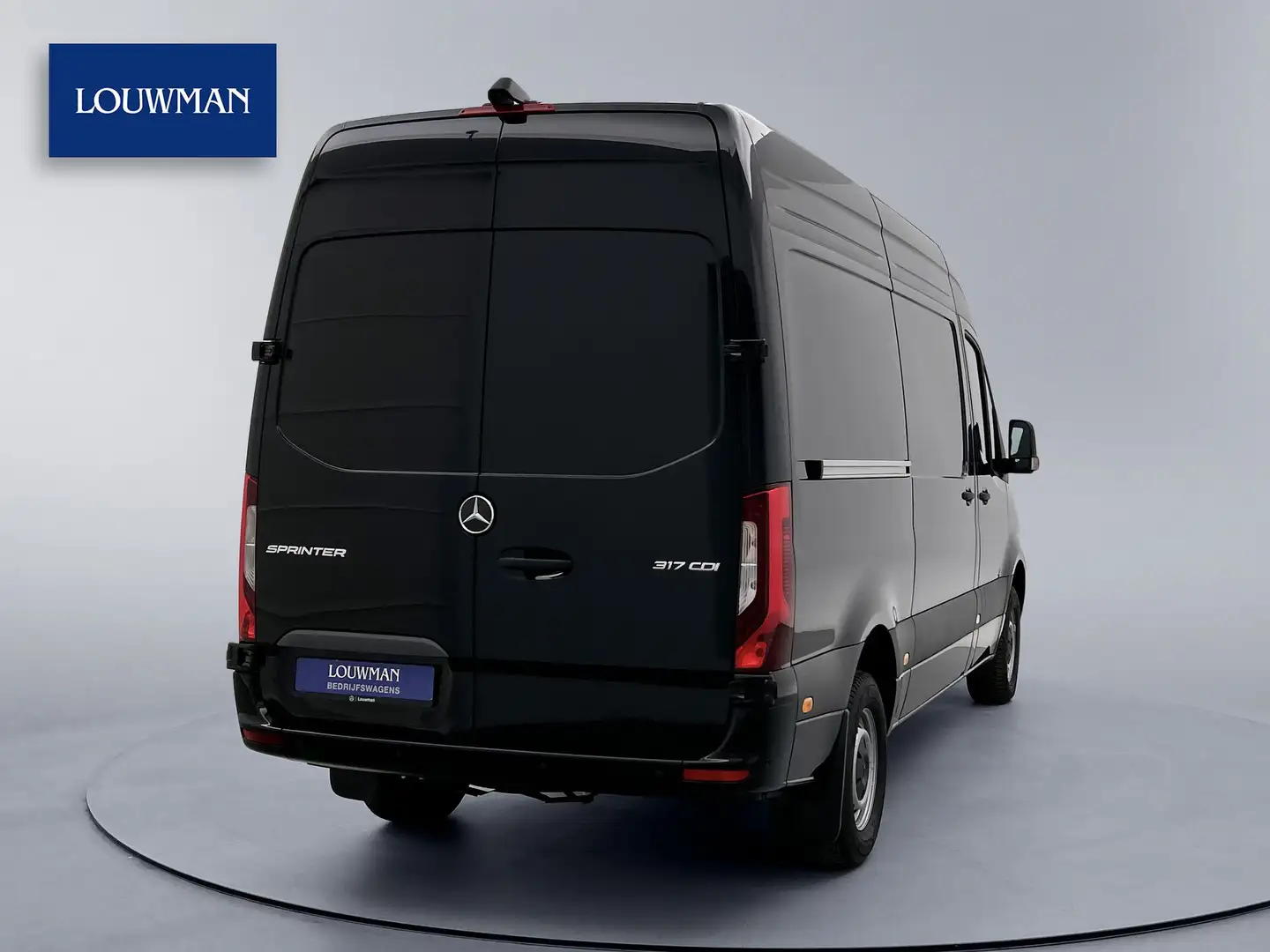 Mercedes-Benz Sprinter 317 1.9 CDI L2H2 3500KG trekgewicht BPM-Vrij Direc Zwart - 2