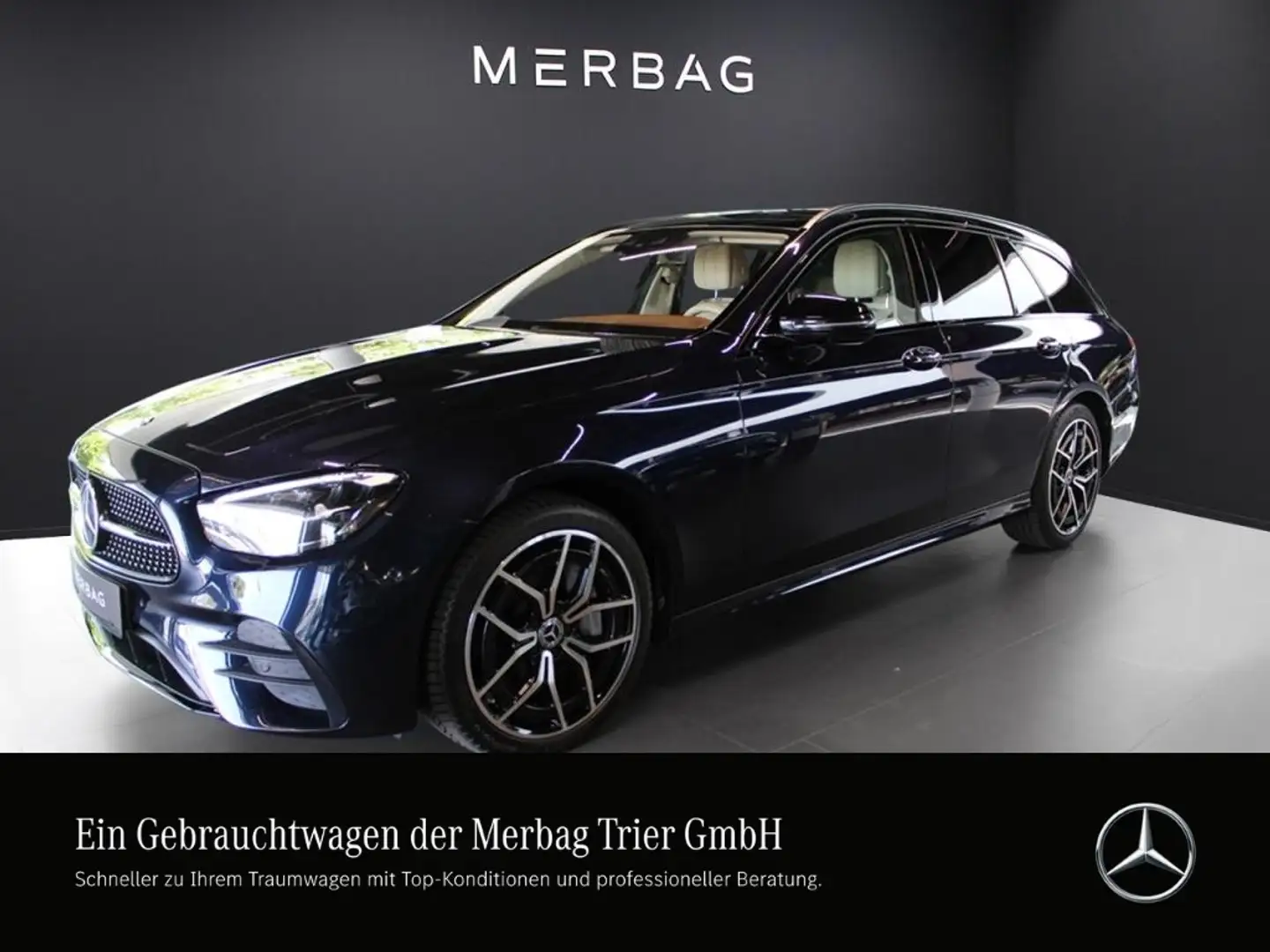 Mercedes-Benz E 400 d 4M T *AMG Pano HuD Distro AIR WIDE 360° Albastru - 1
