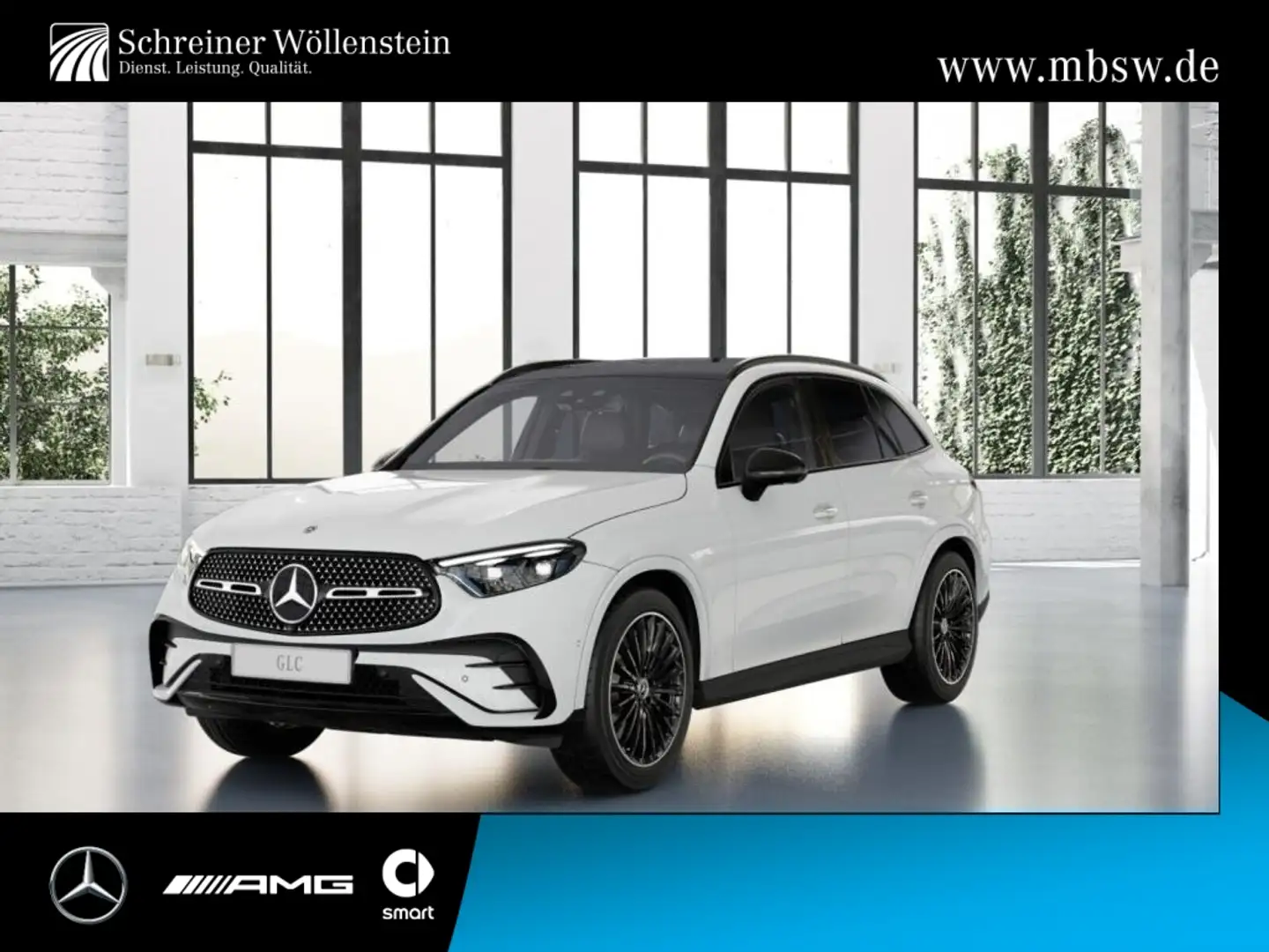 Mercedes-Benz GLC 450 d 4m AMG*Night*AHK*Pano*Dig.-Light*Burm. Biały - 1