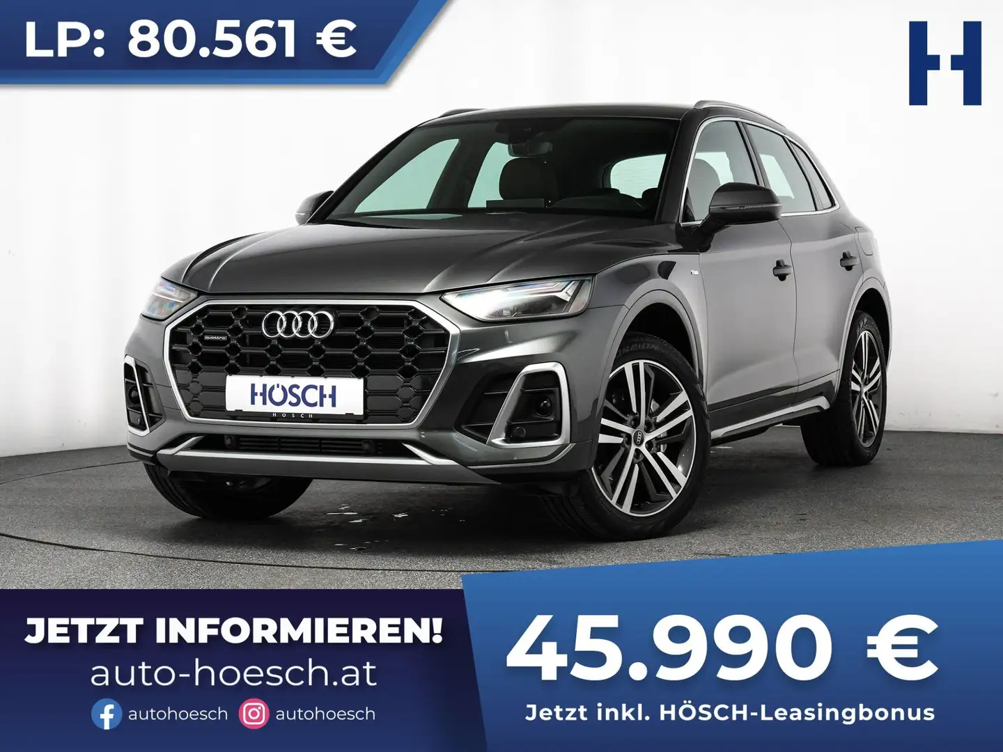 Audi Q5 55 TFSI e quattro 2x S-LINE 20er ASSISTENZ KEYLESS Grau - 1
