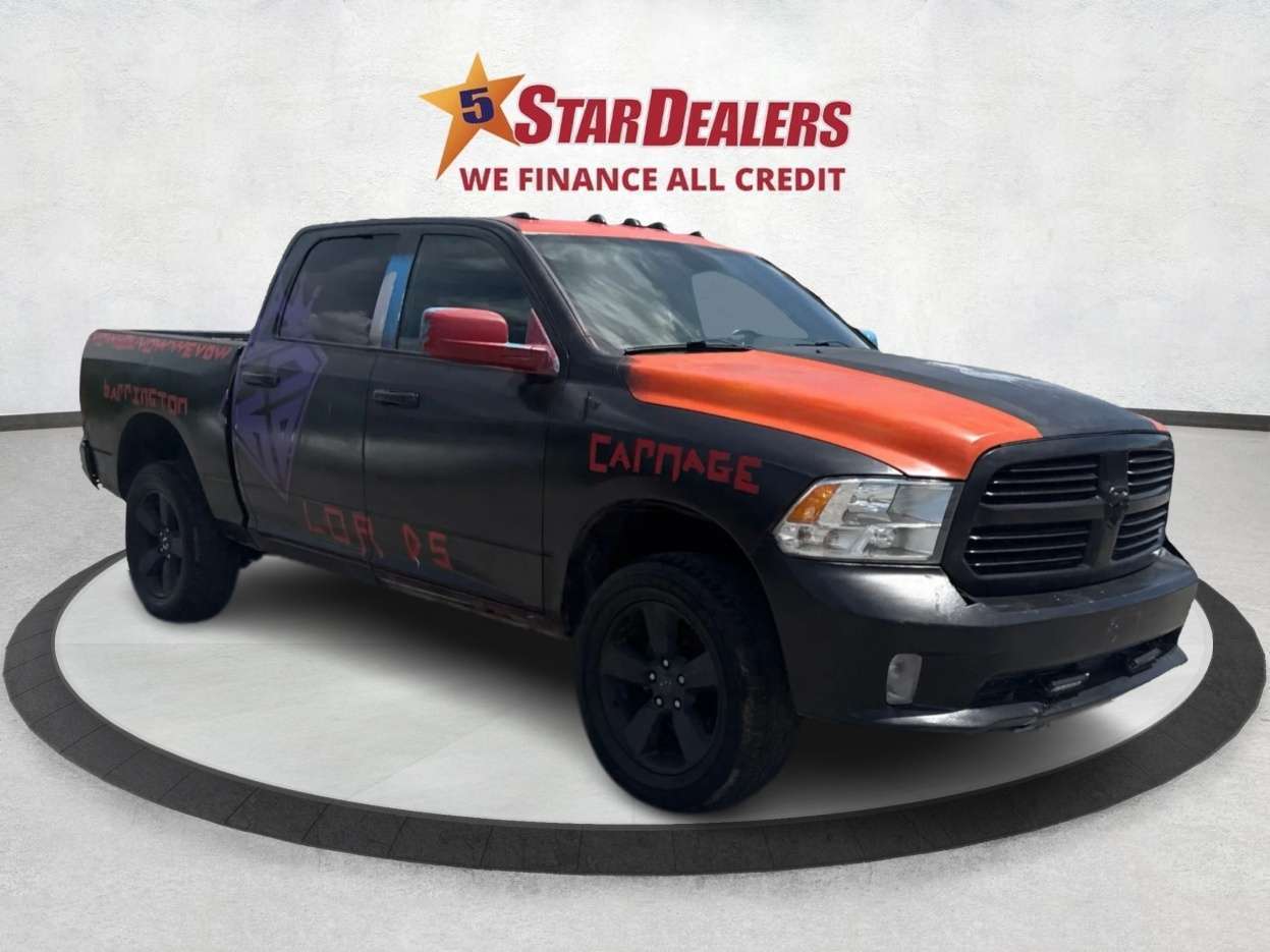 Gray 2016 RAM 1500 Pickup Truck Four-Wheel Drive 8-Speed Automatic