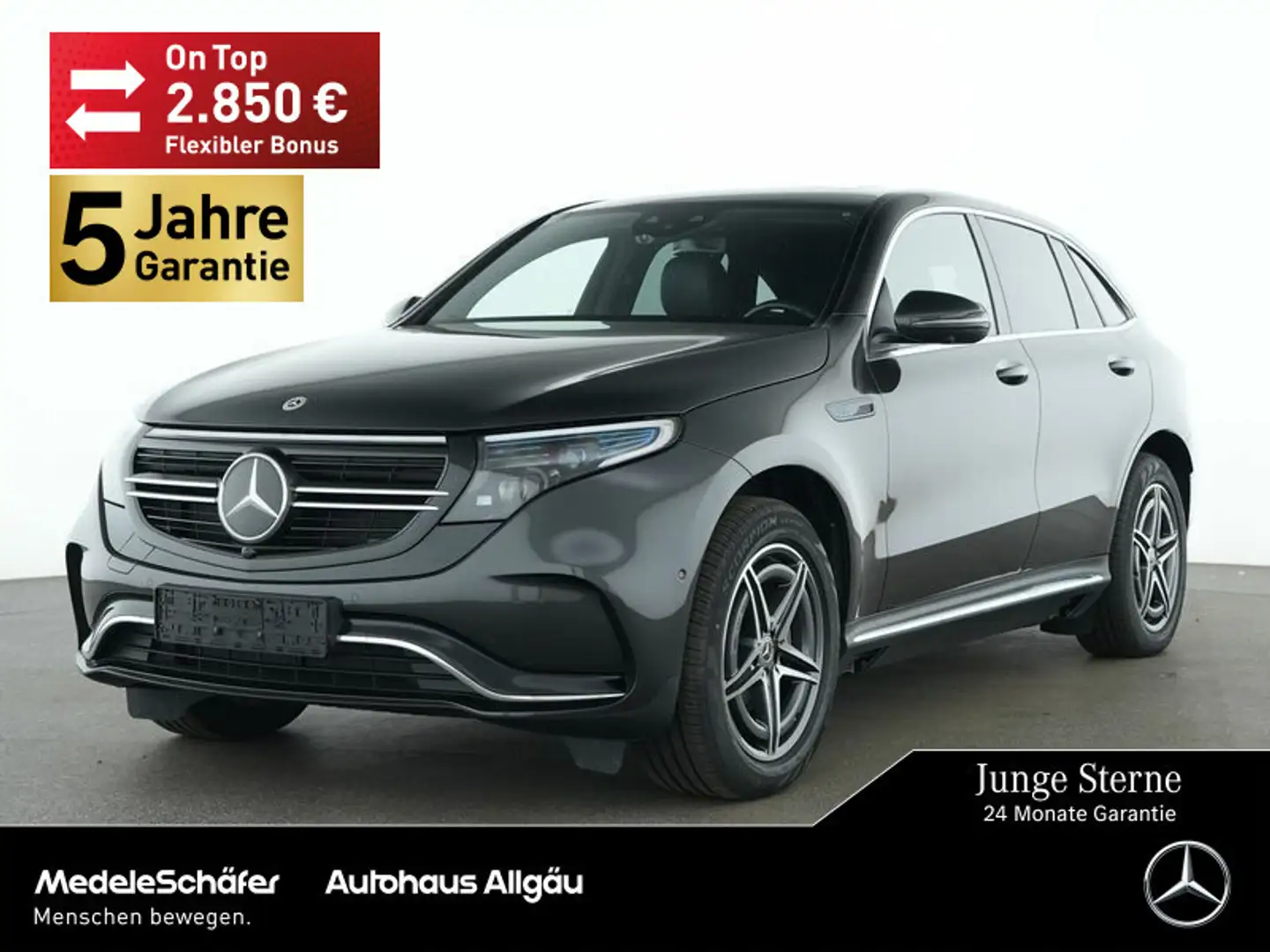 Mercedes-Benz EQC 400 EQC 400 4M AMG 19" Distronic SHD AHK 360° Sounds Gris - 1