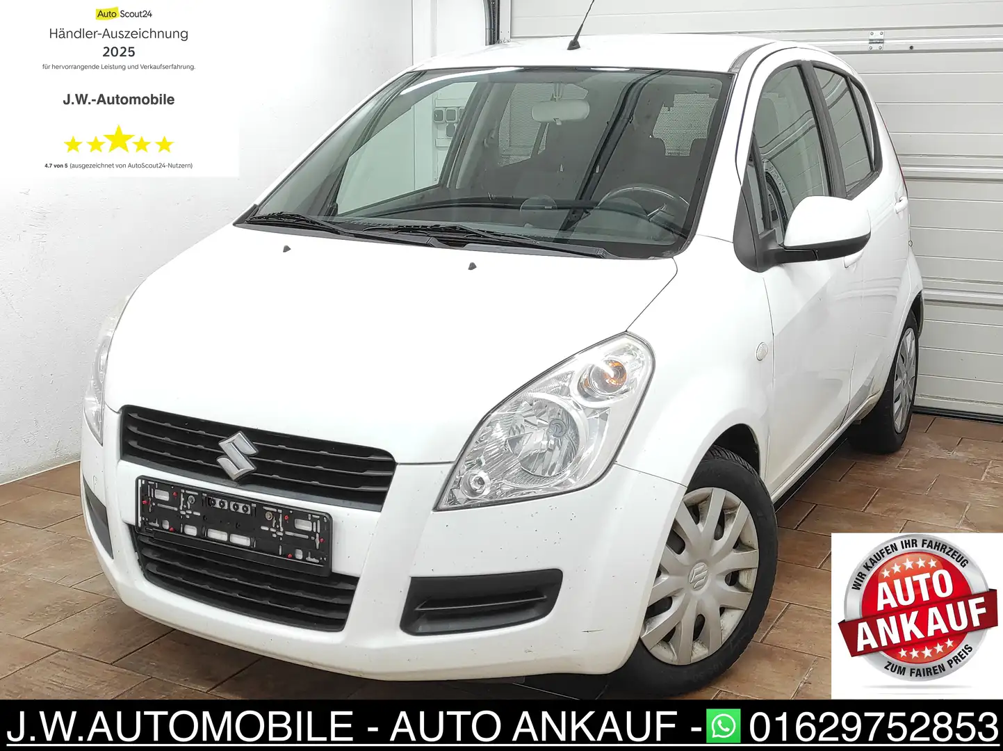 Suzuki Splash 1.0 KLIMA SHZ BC DAB+ USB 8-RÄDER ESP EURO-5 ZV Blanco - 1