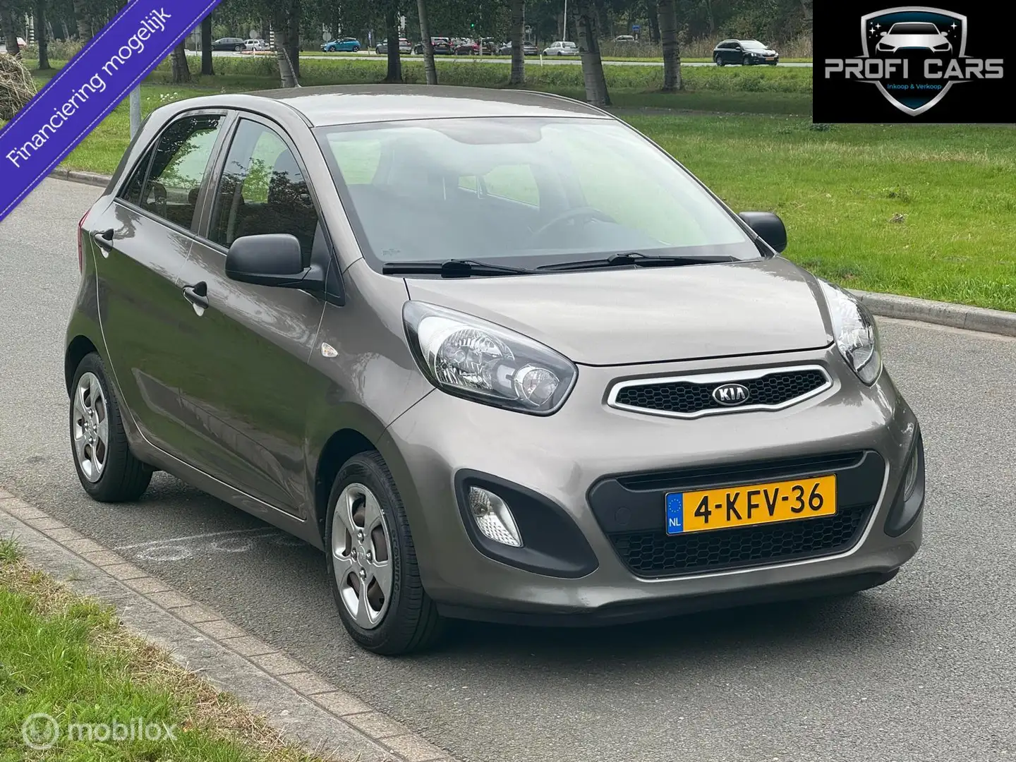 Kia Picanto 1.0 CVVT Airco Navi 5deurs Gris - 1
