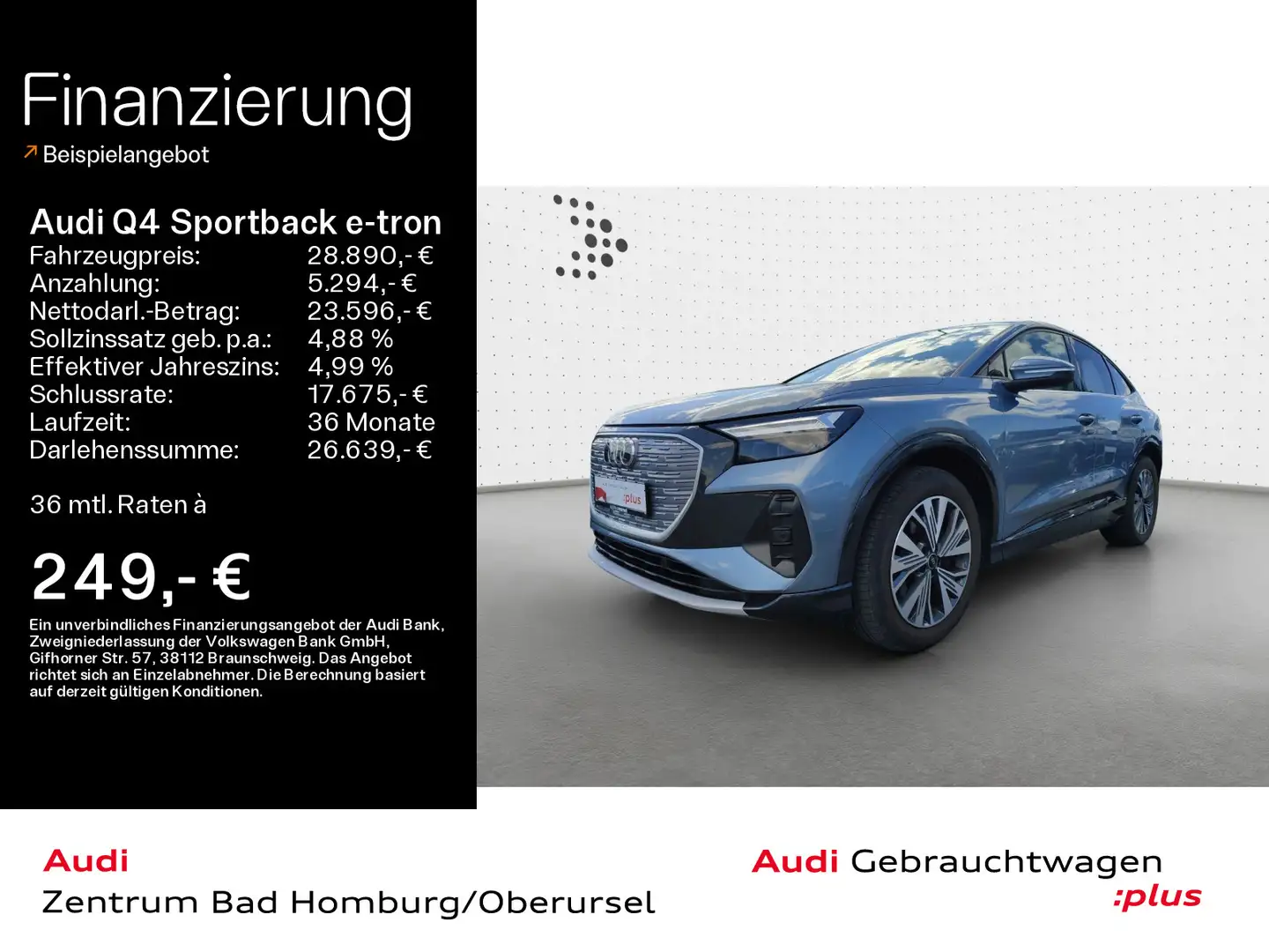 Audi Q4 e-tron 35*Navi*Pano*SONOS*Advanced* Blau - 1