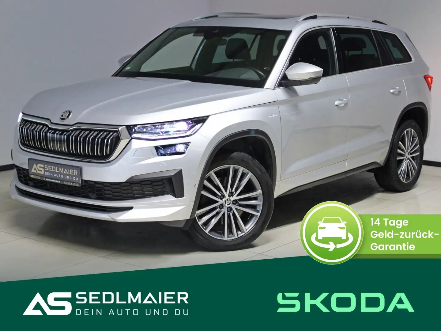 Skoda Kodiaq 2.0 TDI L&K 4x4 PANO|Canton|360°|ACC|7Sitz Argent - 1