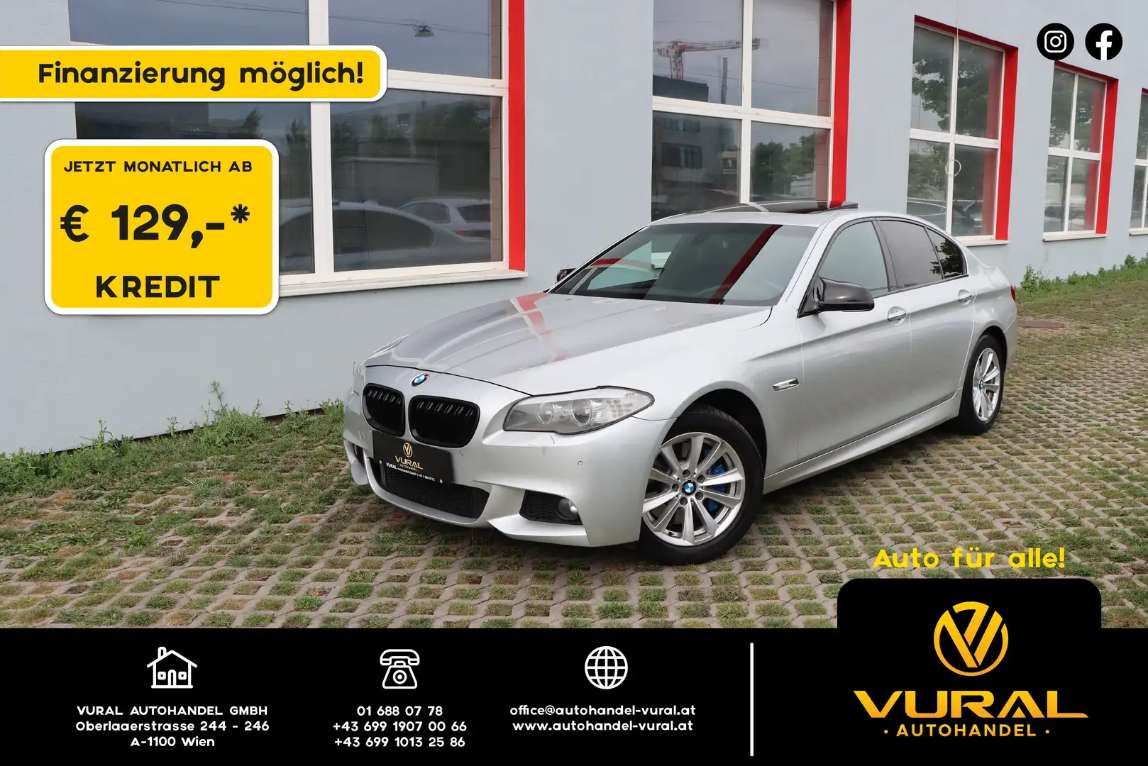 BMW 525 525 d M//PAKET/Schiebedach/Rückfahrkamera Grau - 1