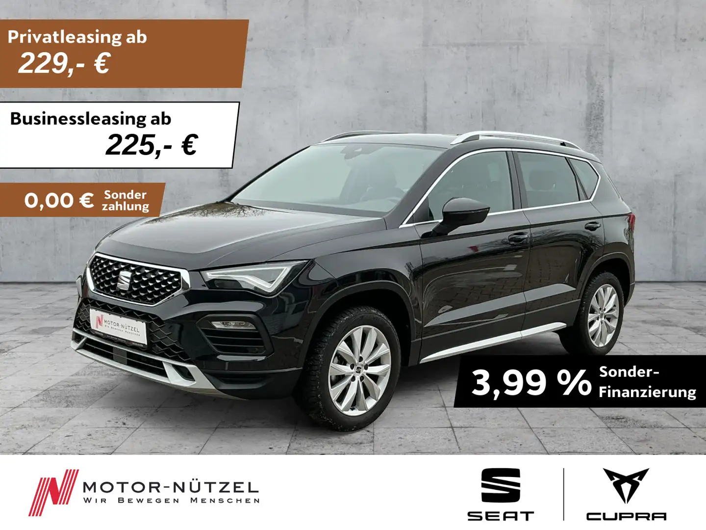 SEAT Ateca 1.5 TSI DSG XPERIENCE LED+NAVI+APP+ACC+SHZ Schwarz - 1