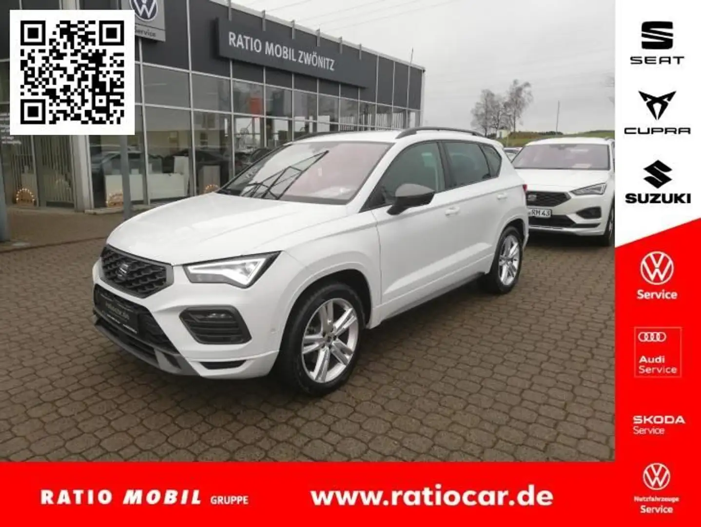 SEAT Ateca ATECA FR 2.0 TSI DSG 4DRIVE SITZHEIZ. NAVI EPH Weiß - 1