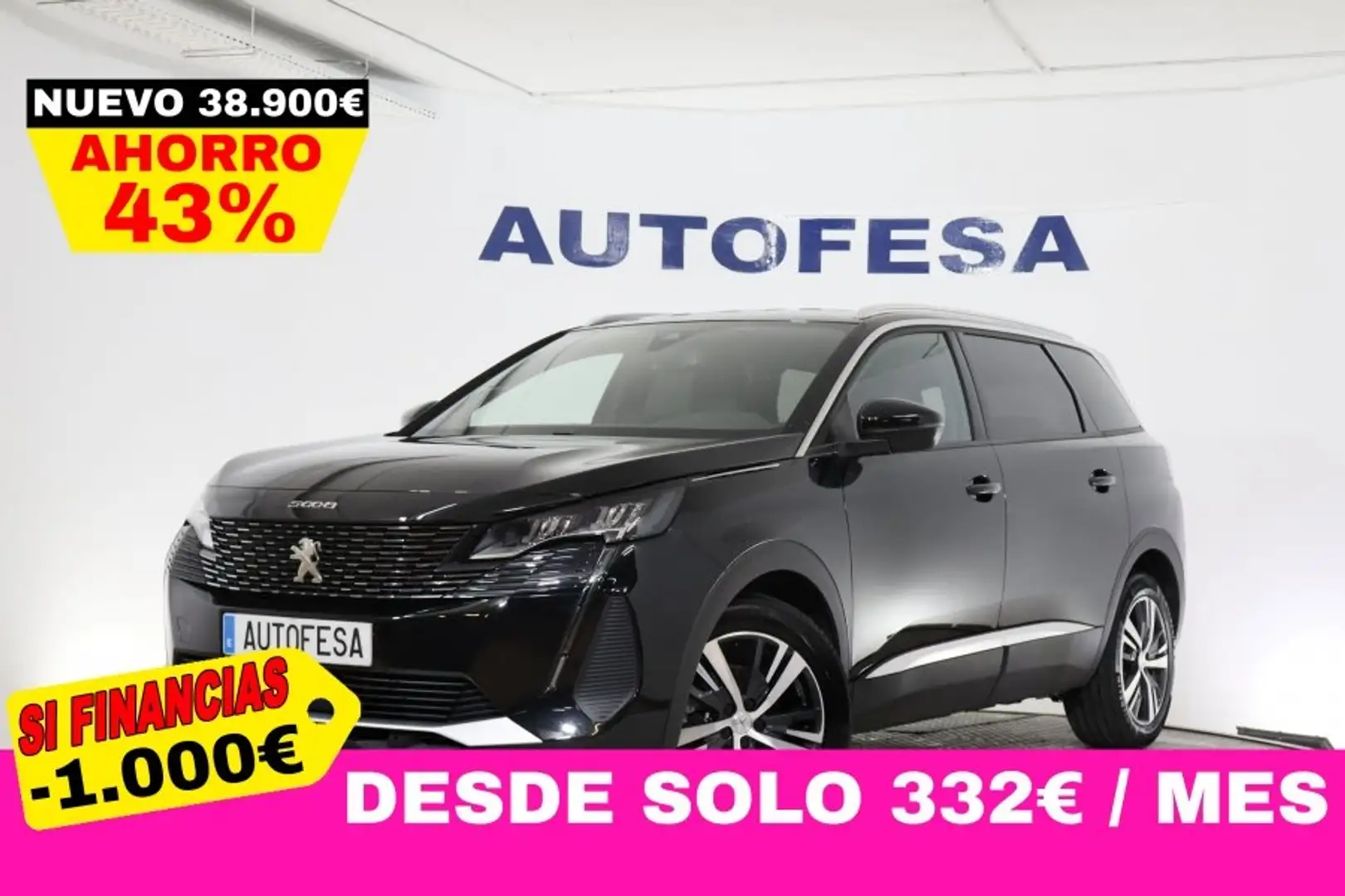 Peugeot 5008 1.2 PureTech 130cv GT-Line Auto 7 Plazas # NAVY,FA Schwarz - 1
