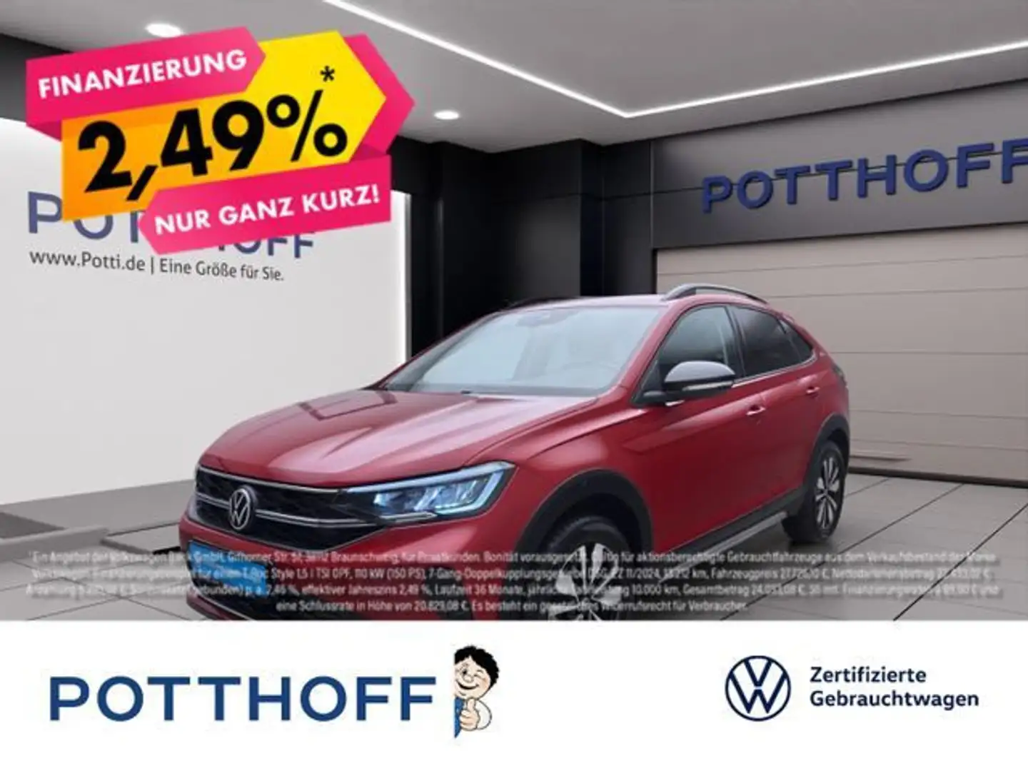 Volkswagen Taigo 1.0 TSI GOAL KLIMA PDC LED SHZG LM16 Rot - 1