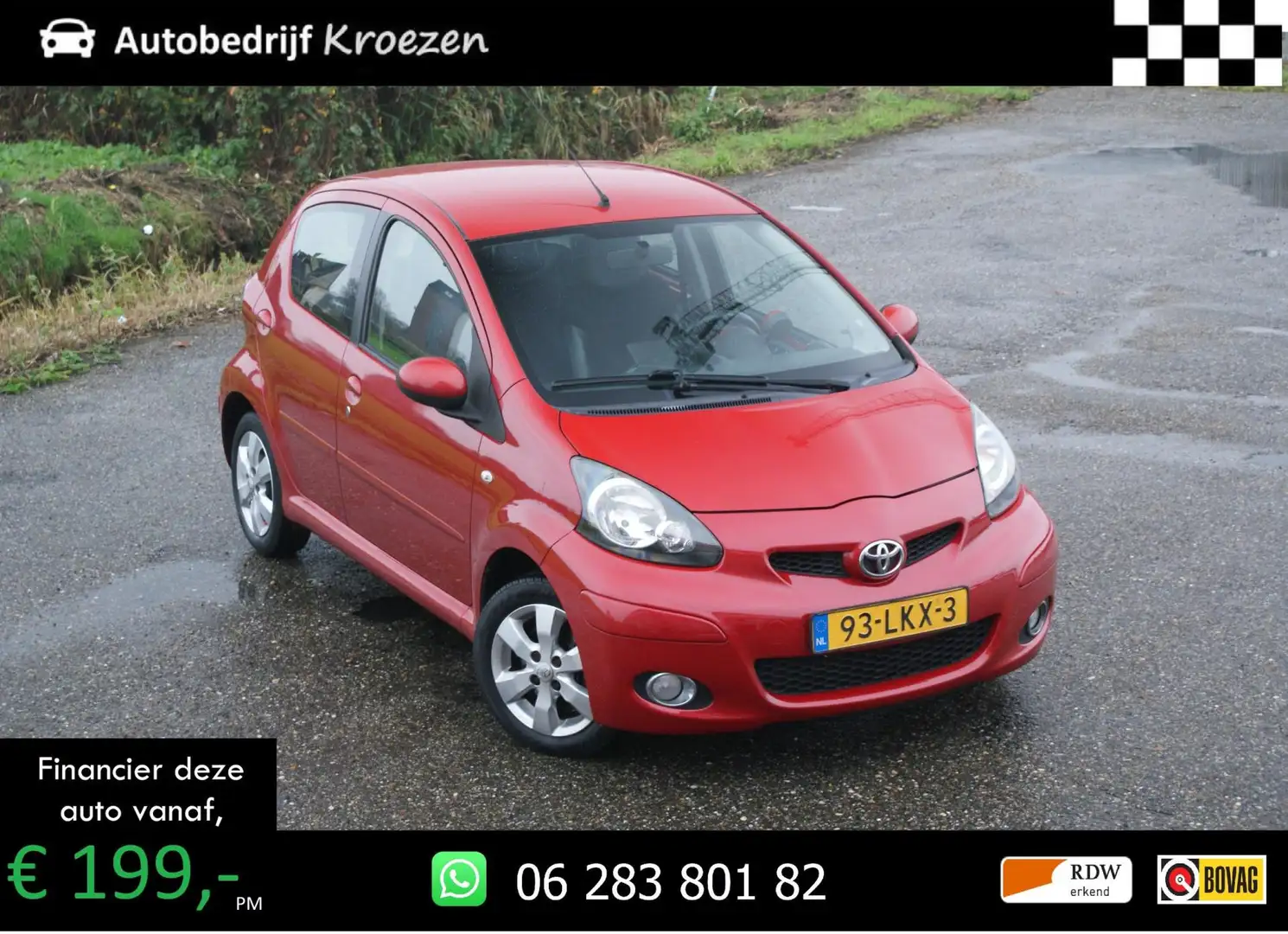Toyota Aygo 1.0-12V Aspiration | Automaat | Carplay | Airco | Rood - 1