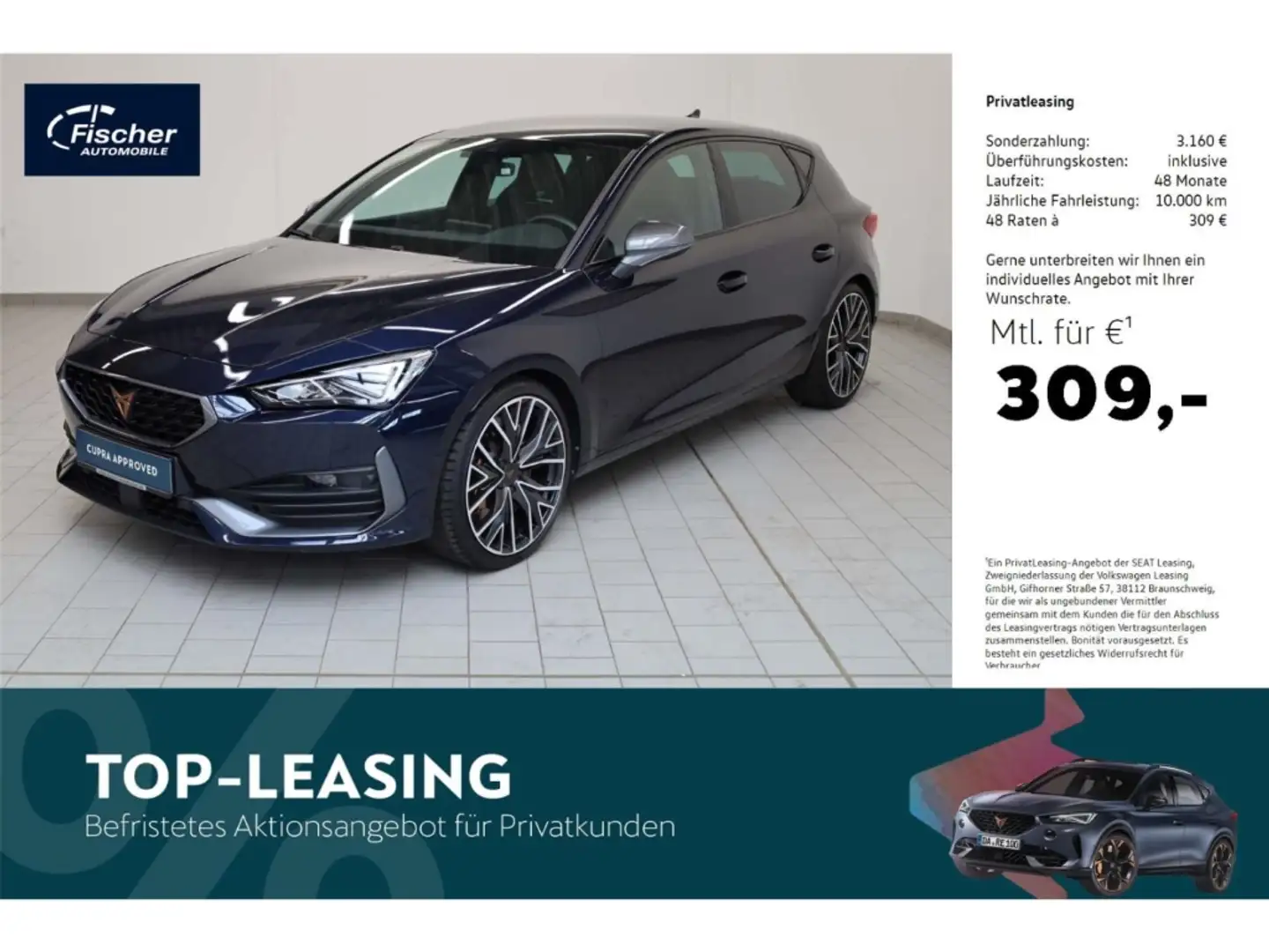 CUPRA Leon 2.0 TSI VZ Blau - 1