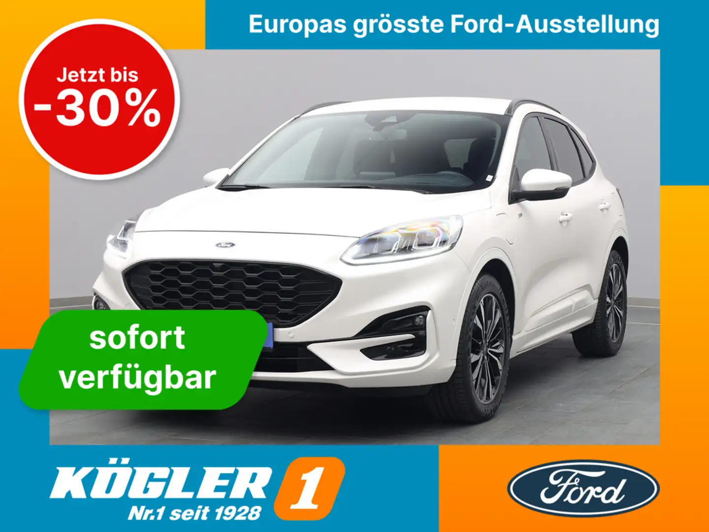 Ford Kuga ST-Line X 225PS PHEV Aut./Winter&Techno-P. Weiß - 1
