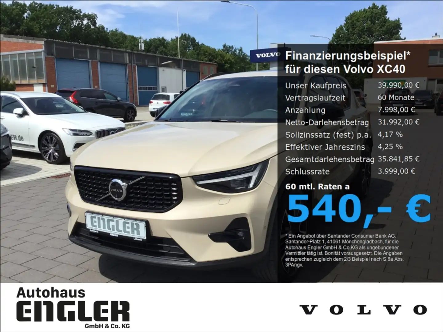 Volvo XC40 B4 (Benzin) Ultra Dark PanoDach Cam Leder Beige - 1
