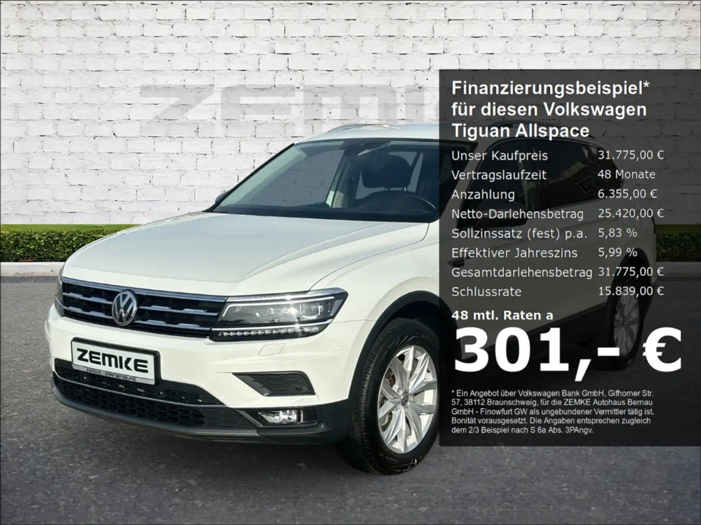 Volkswagen Tiguan Allspace 2.0 TDI DSG Highline 4Motion AD LED Kurvenlicht Sp Blanco - 1