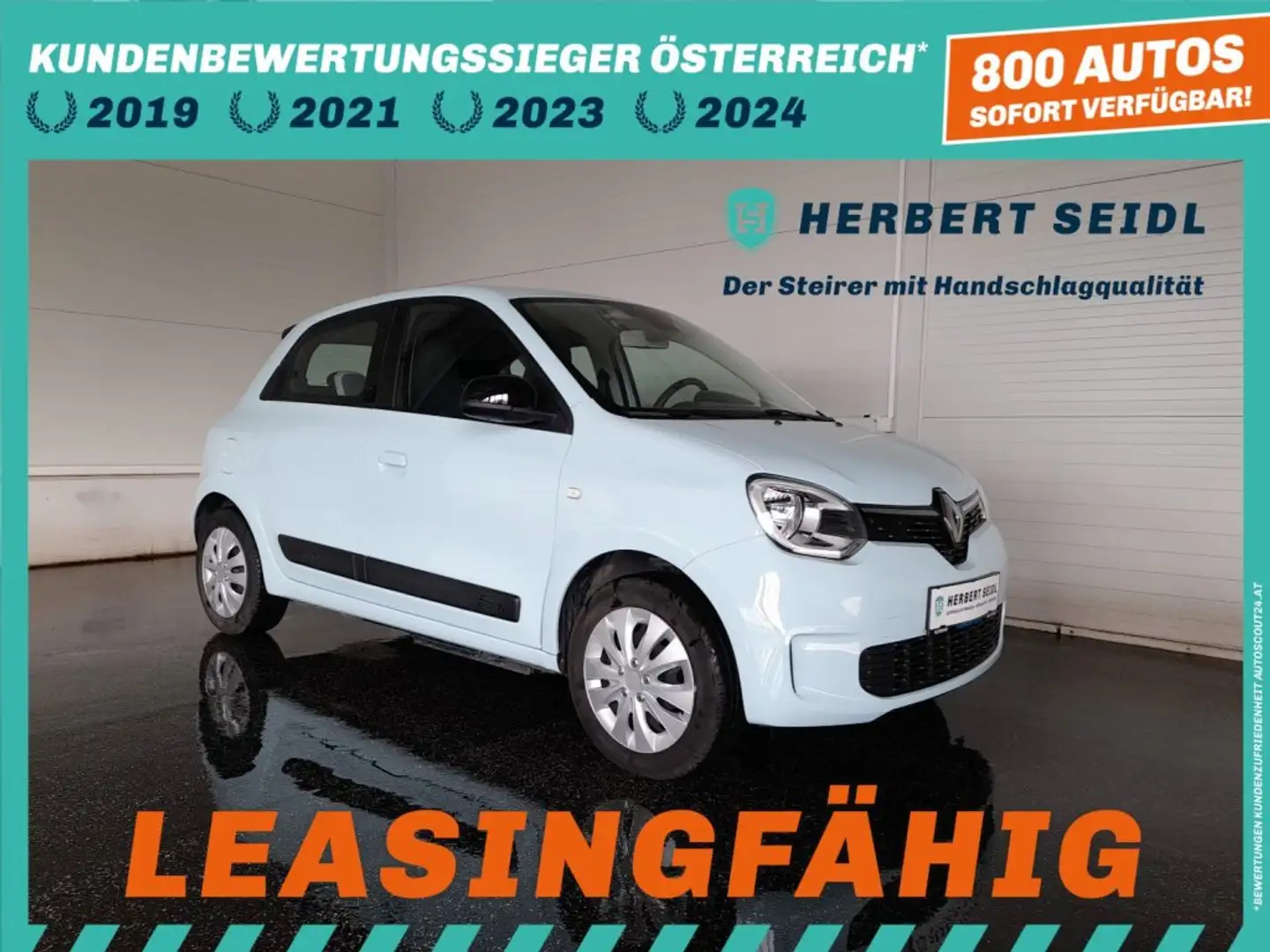 Renault Twingo EQUILIBRE 21,4kWh Aut. *APP CONNECT KABELLOS / KLIMAAUTOMATIK / SPORTSITZE / PDC* Blau - 1